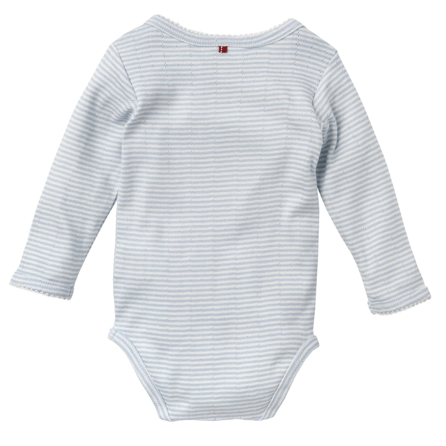 Sky Blue Stripes | Long Sleeve Baby Bodysuit | GOTS Organic Cotton