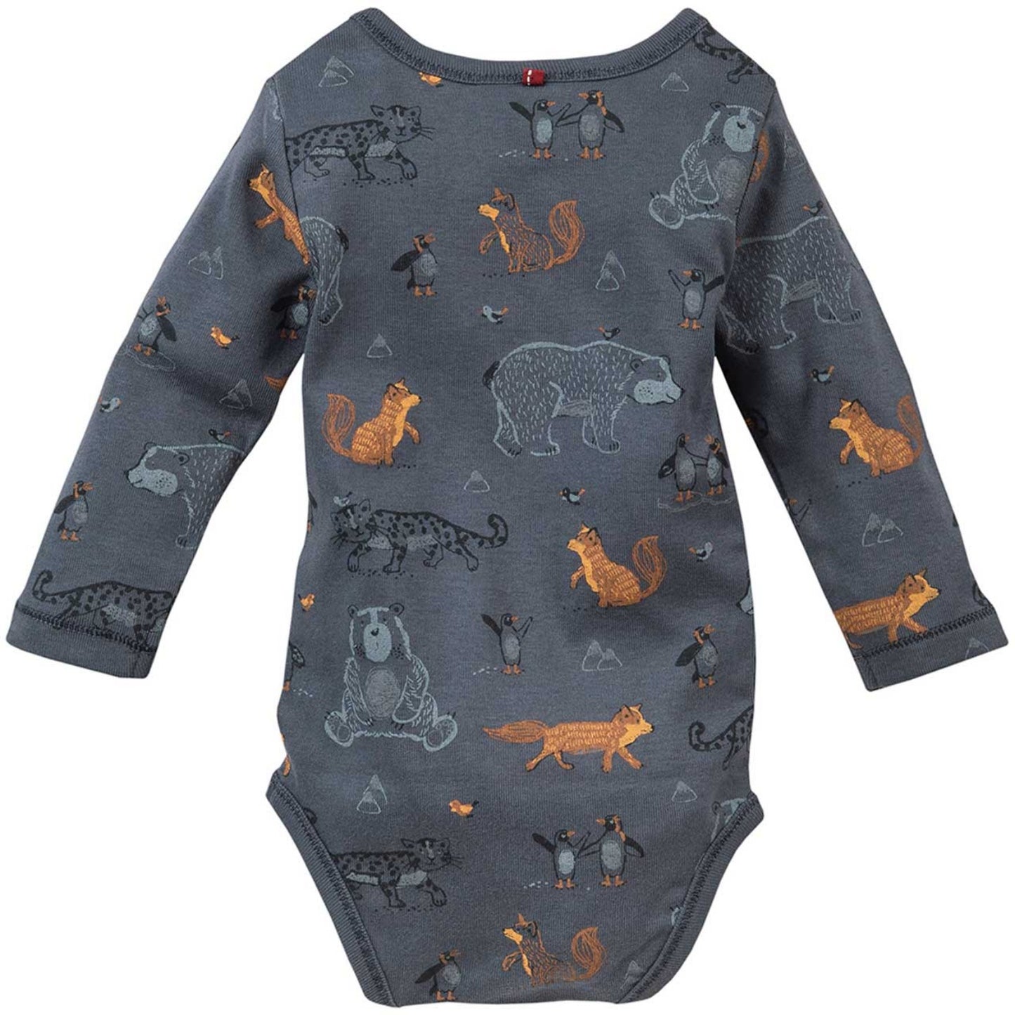 Wild Animals | Long Sleeve Baby Bodysuit | GOTS Organic Cotton