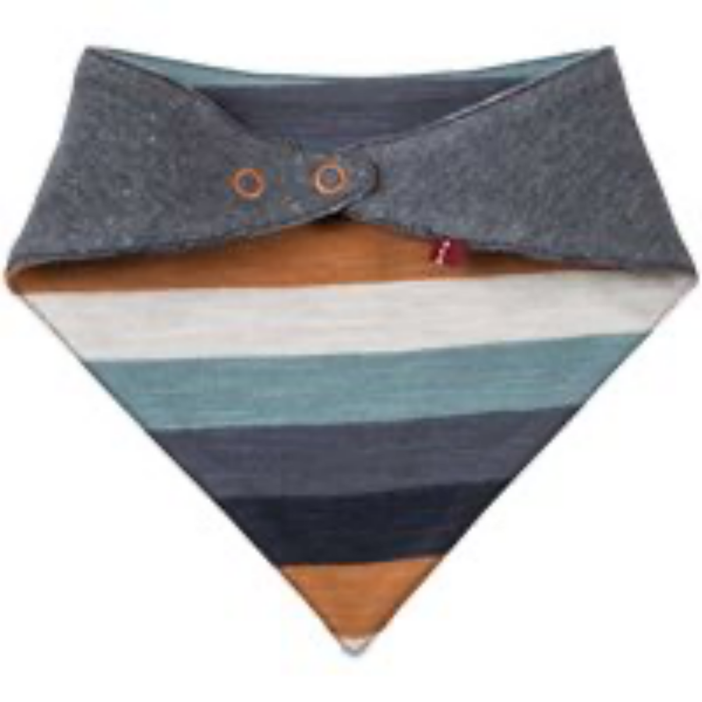 People WEAR ORGANIC Ocean Stripes | Reversible Bandana Bib | GOTS Organic Cotton | Back: Ocean Stripes | BeoVERDE Ireland
