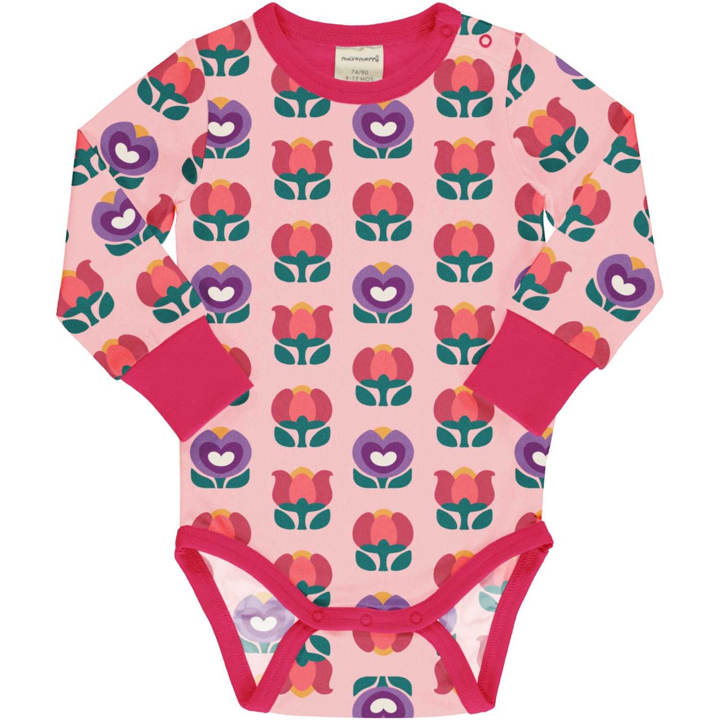 Tulip | Long Sleeve Baby Bodysuit | GOTS Organic Cotton