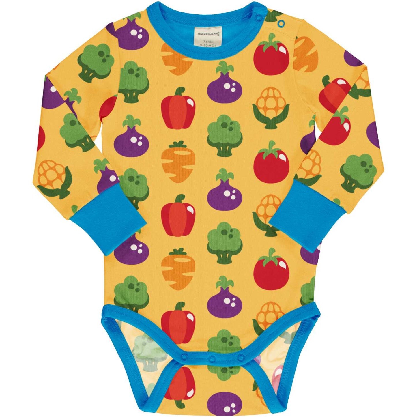 Veggies | Long Sleeve Baby Bodysuit | GOTS Organic Cotton