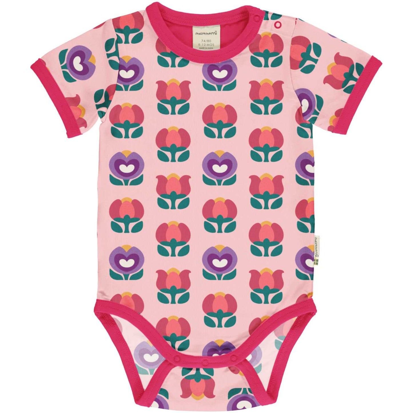 Tulip | Short Sleeve Baby Bodysuit | GOTS Organic Cotton