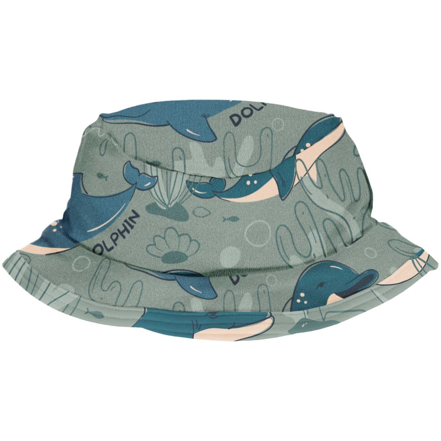 Dashing Dolphin | Baby Toddler Sun Hat | GOTS Organic Cotton