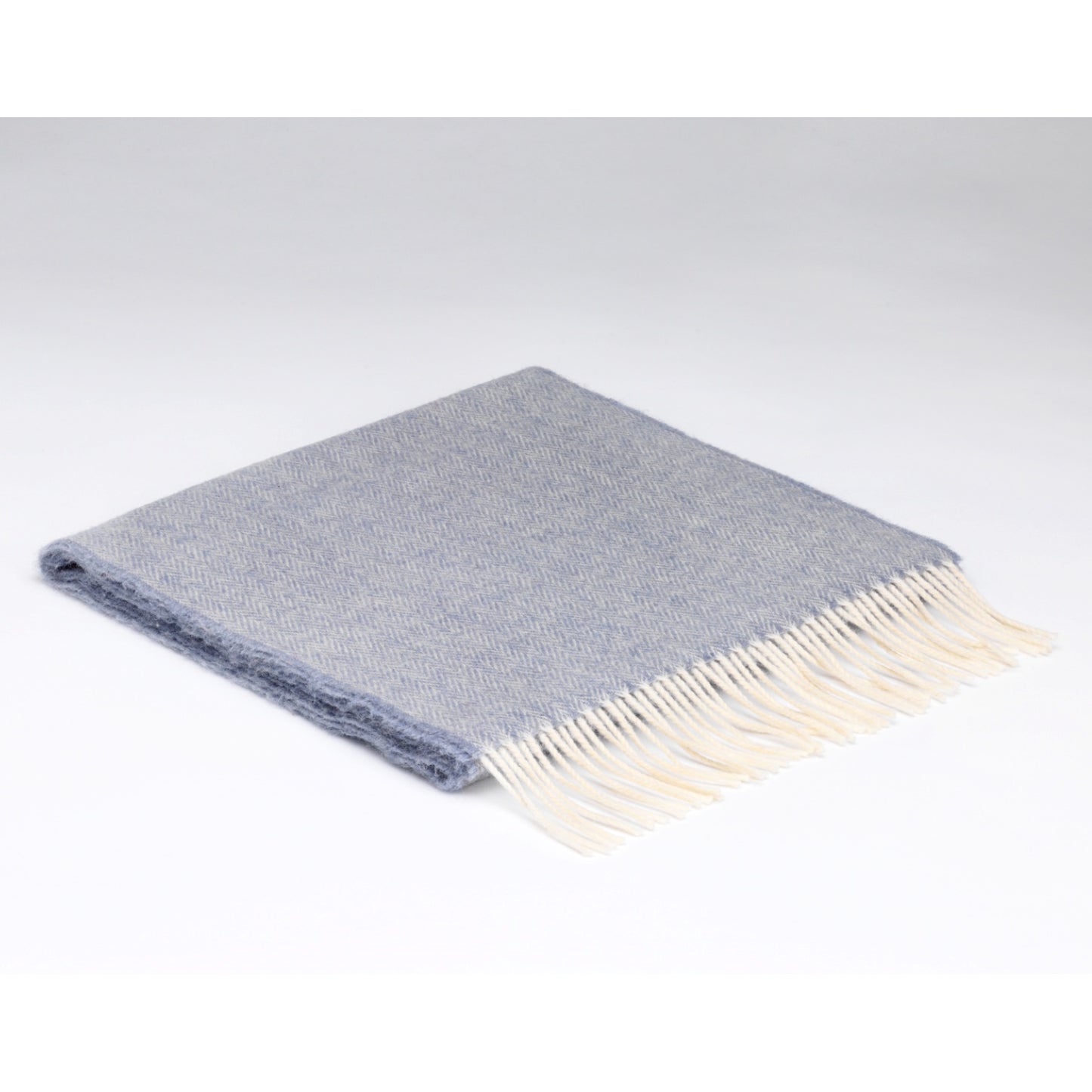 McNutt Merino Lambswool Irish Scarf | Smoke Herringbone | BeoVERDE Ireland