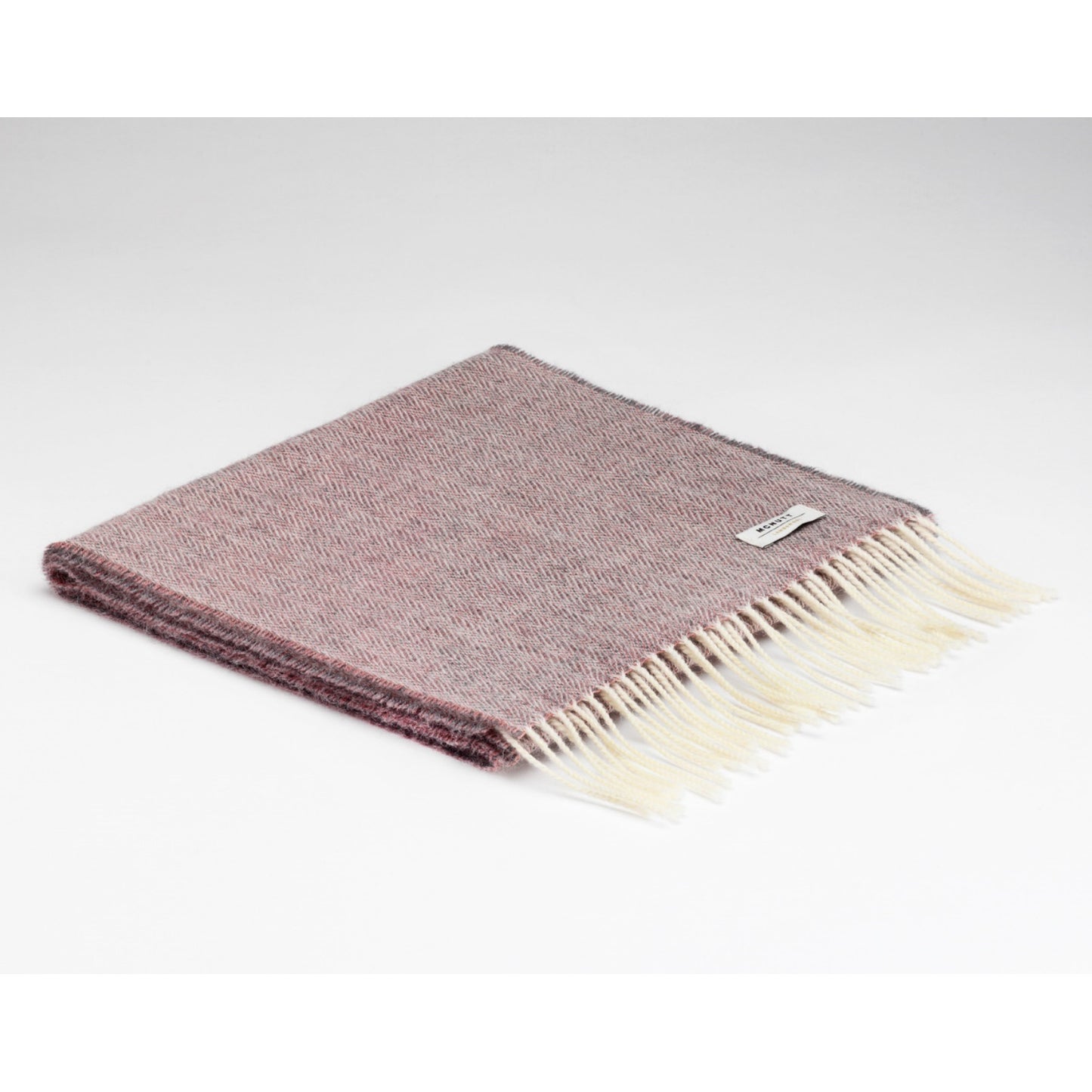 McNutt Merino Lambswool Irish Scarf | Spotted Lilac | BeoVERDE Ireland