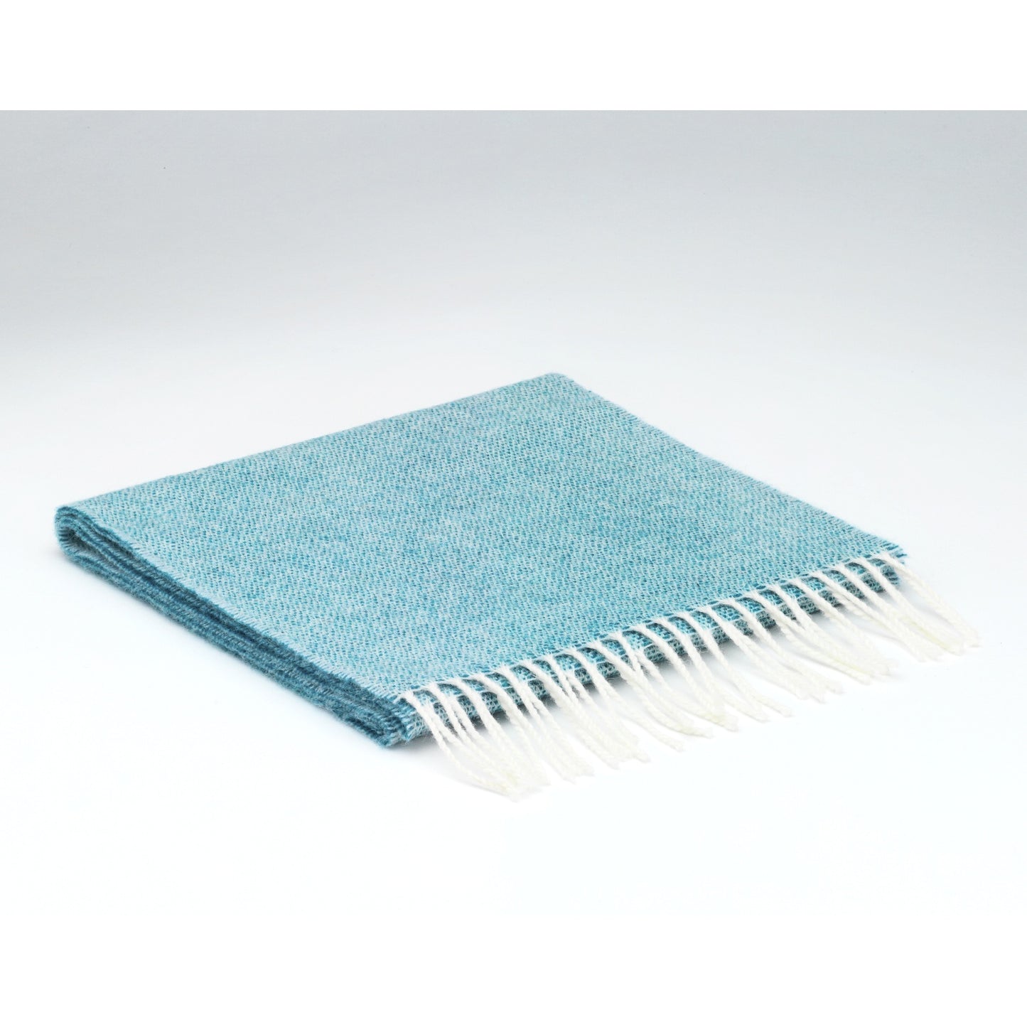 McNutt Merino Lambswool Irish Scarf | Spotted Turquoise | BeoVERDE Ireland