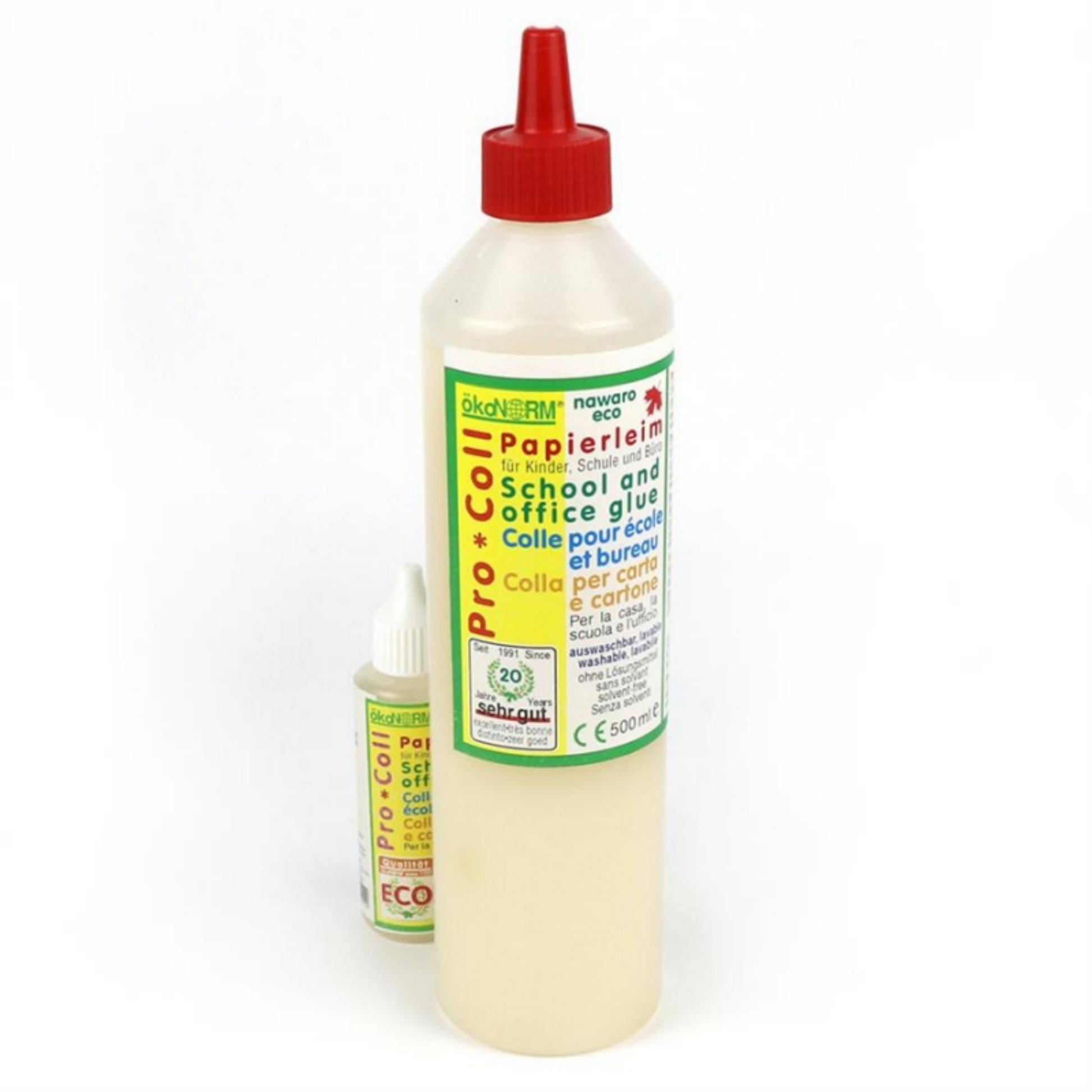 okoNORM All Purpose Paper Glue | Eco-Friendly, Non-Toxic & Vegan | Closeup 500ml Bottle | BeoVERDE Ireland