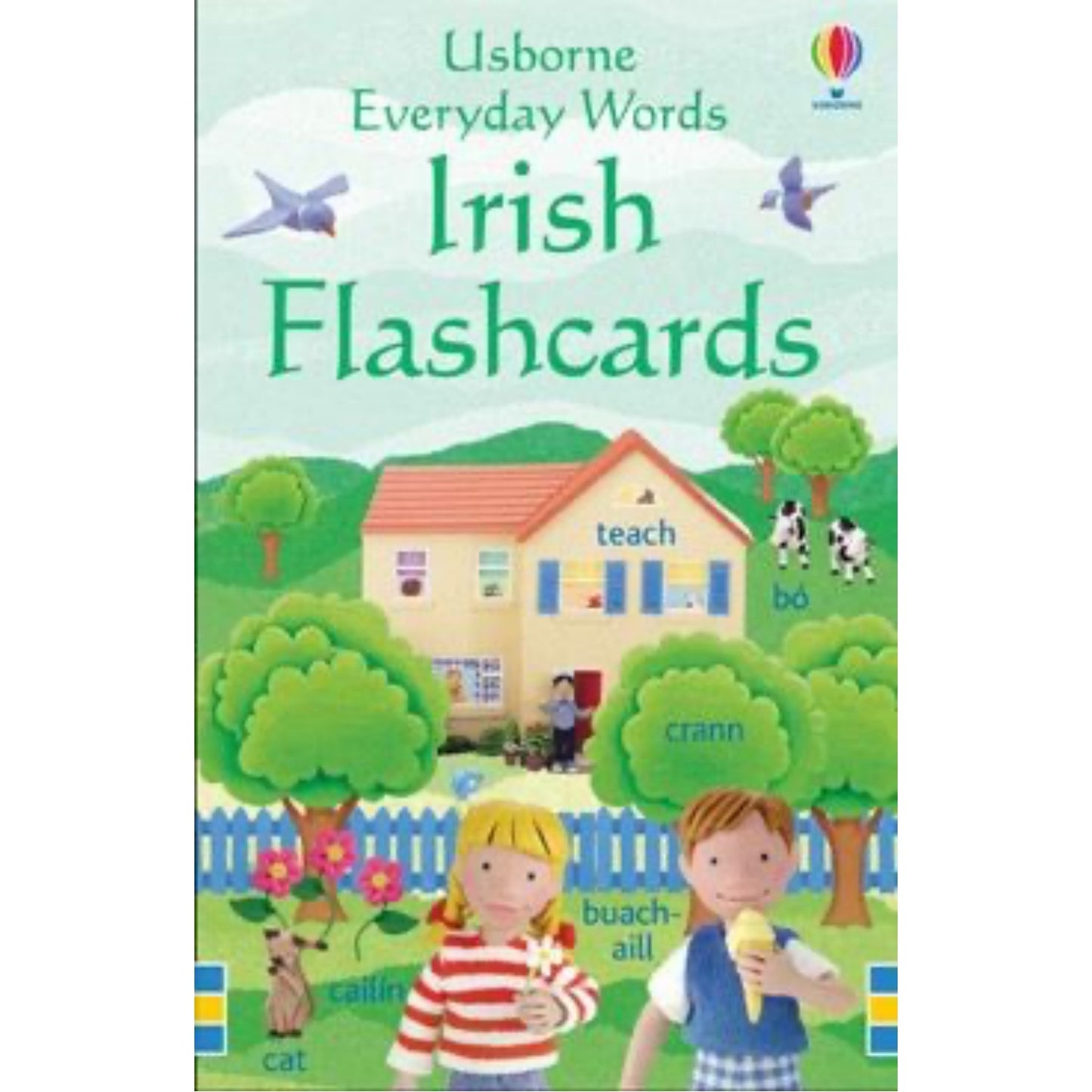 Everyday Words in Irish Flashcards | Early Learning Cards | Language Study for Children