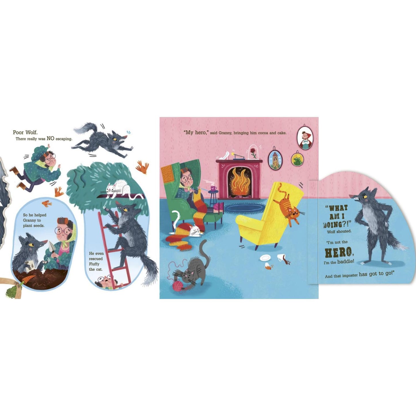 Watch Out Wolf, There's a Baddie in Your Book | Hardcover | Children’s Picture Book