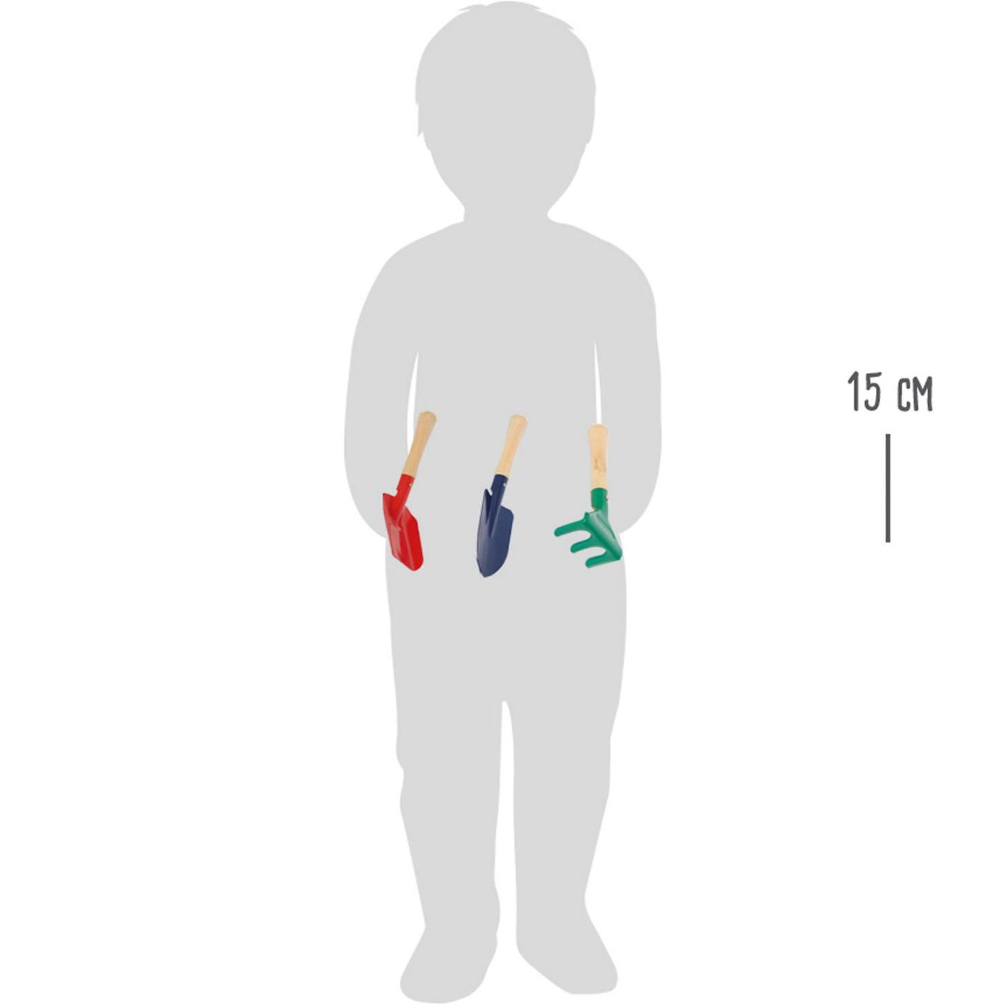 Legler Toys Kids Garden Hand Tools Set | Outdoor & Gardening | Scale Diagram | BeoVERDE.ie