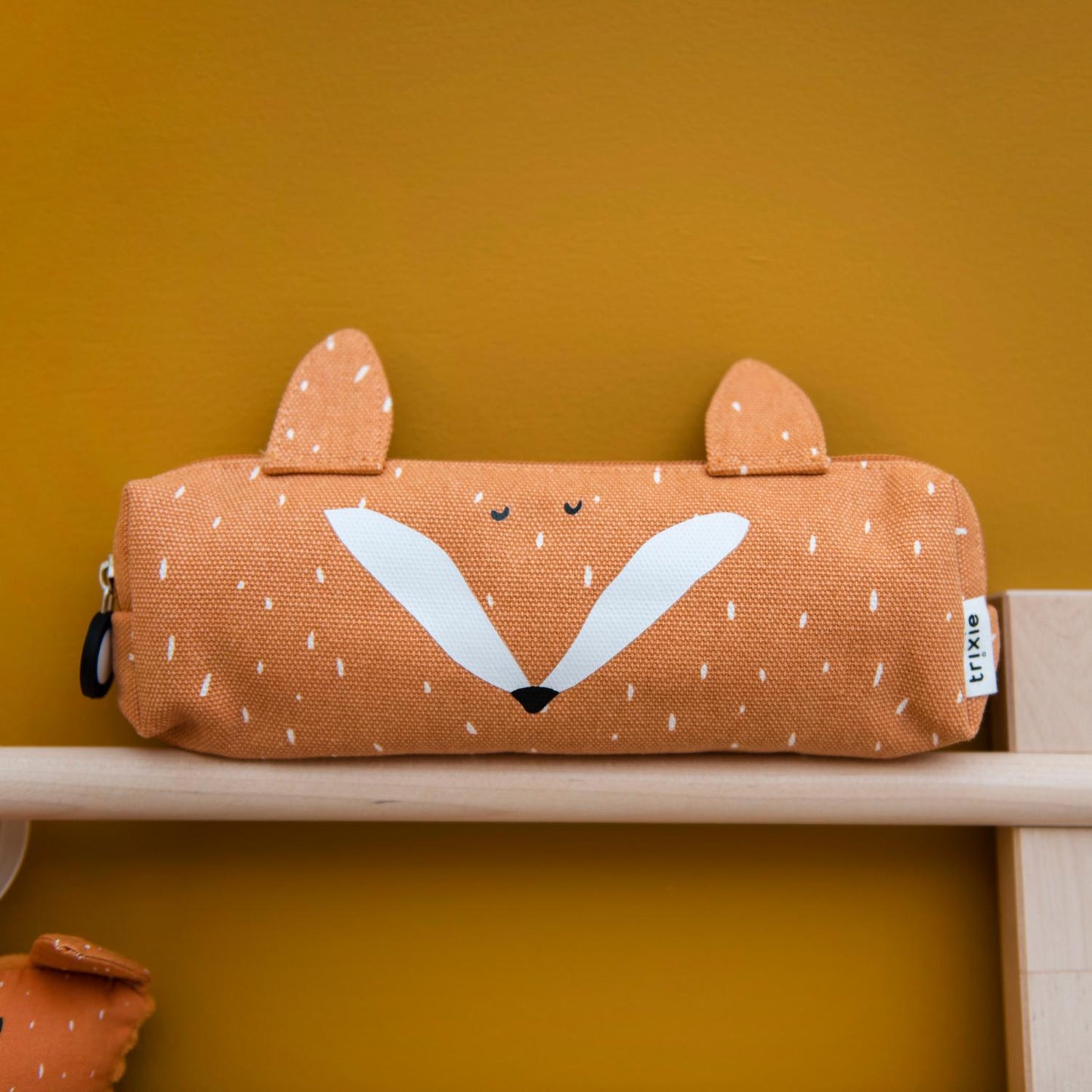 Trixie Mr Fox Pencil Case | Kid’s Pencil Case for Creche, Nursery & School | Lifestyle - Mr Fox Pencil Case on Shelf | BeoVERDE.ie