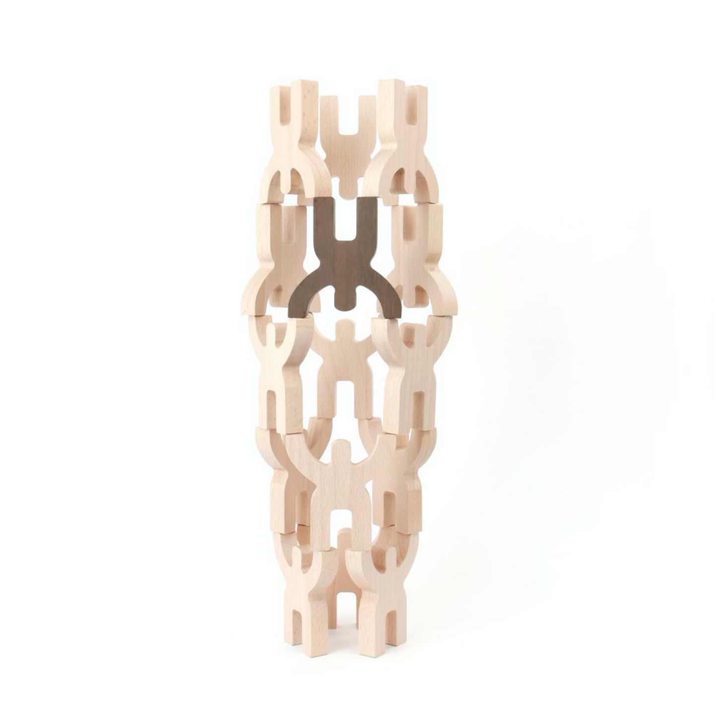 Bajo Mendelsons Balancing & Stacking Toy | 15 Wooden Figures | Tower | BeoVERDE.ie