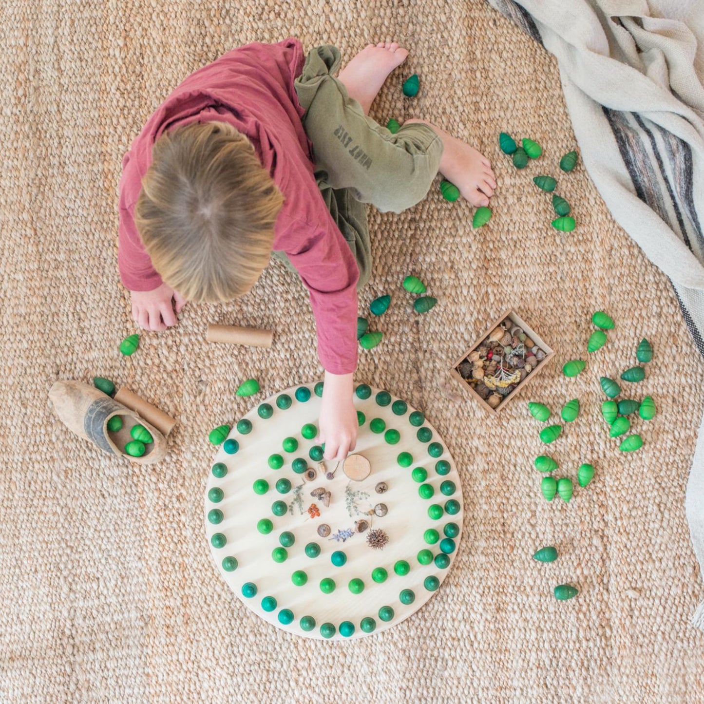 Mandala Little Trees | 36 Pieces | Wooden Toys for Kids | Open-Ended Play