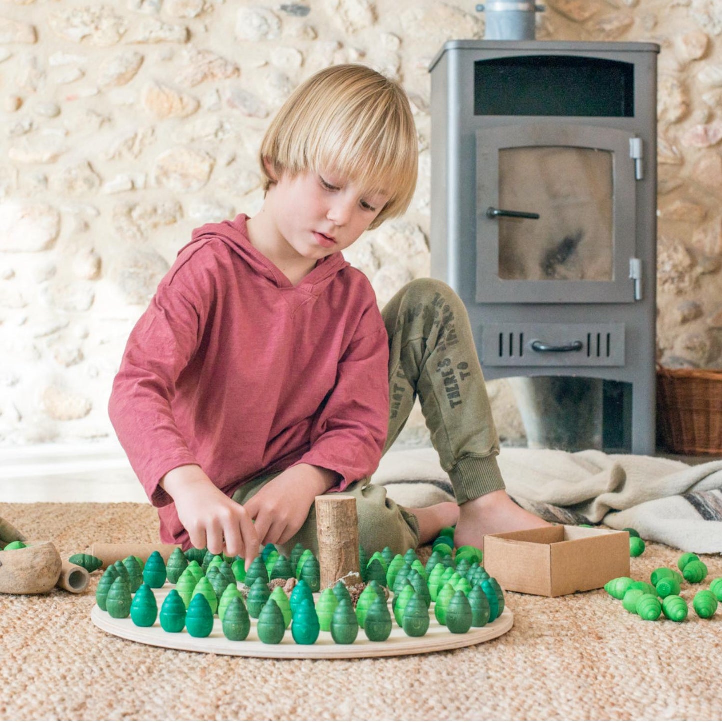 Mandala Little Trees | 36 Pieces | Wooden Toys for Kids | Open-Ended Play
