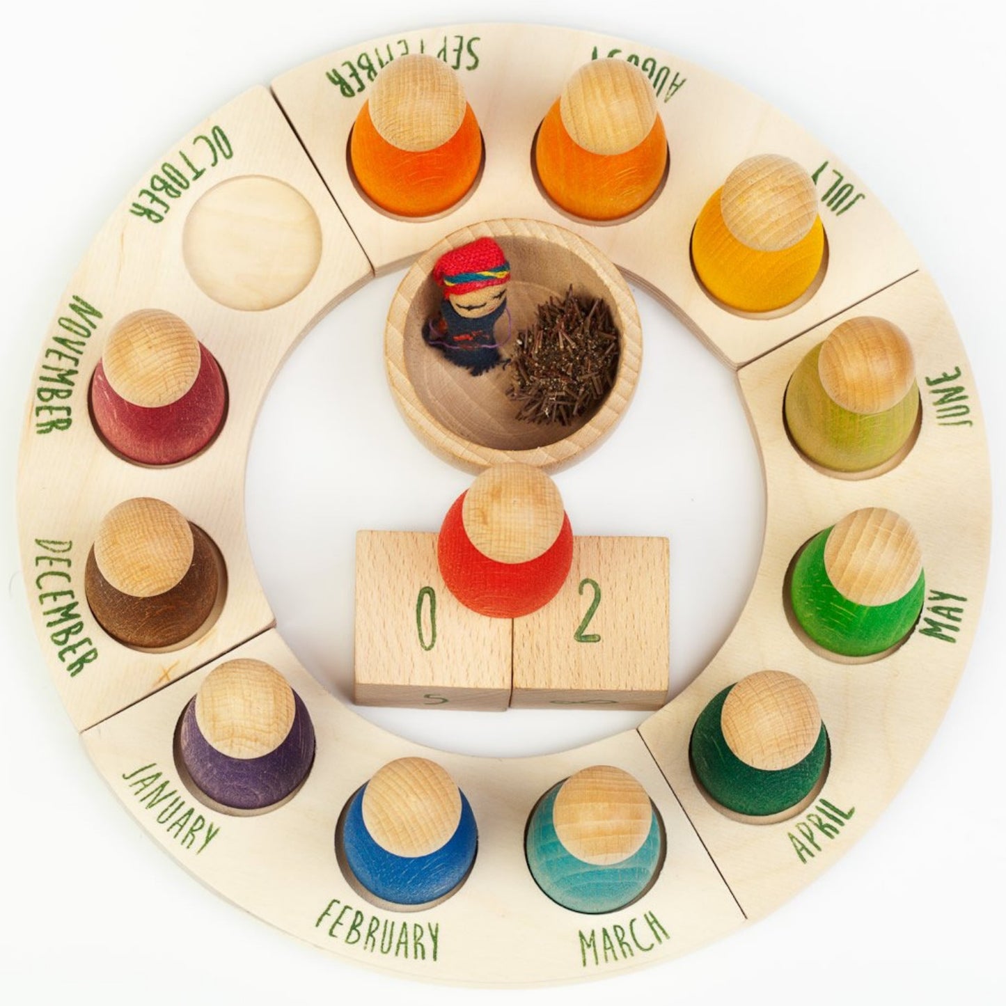 Perpetual Calendar | Wooden Toys for Kids | Open-Ended Play Set