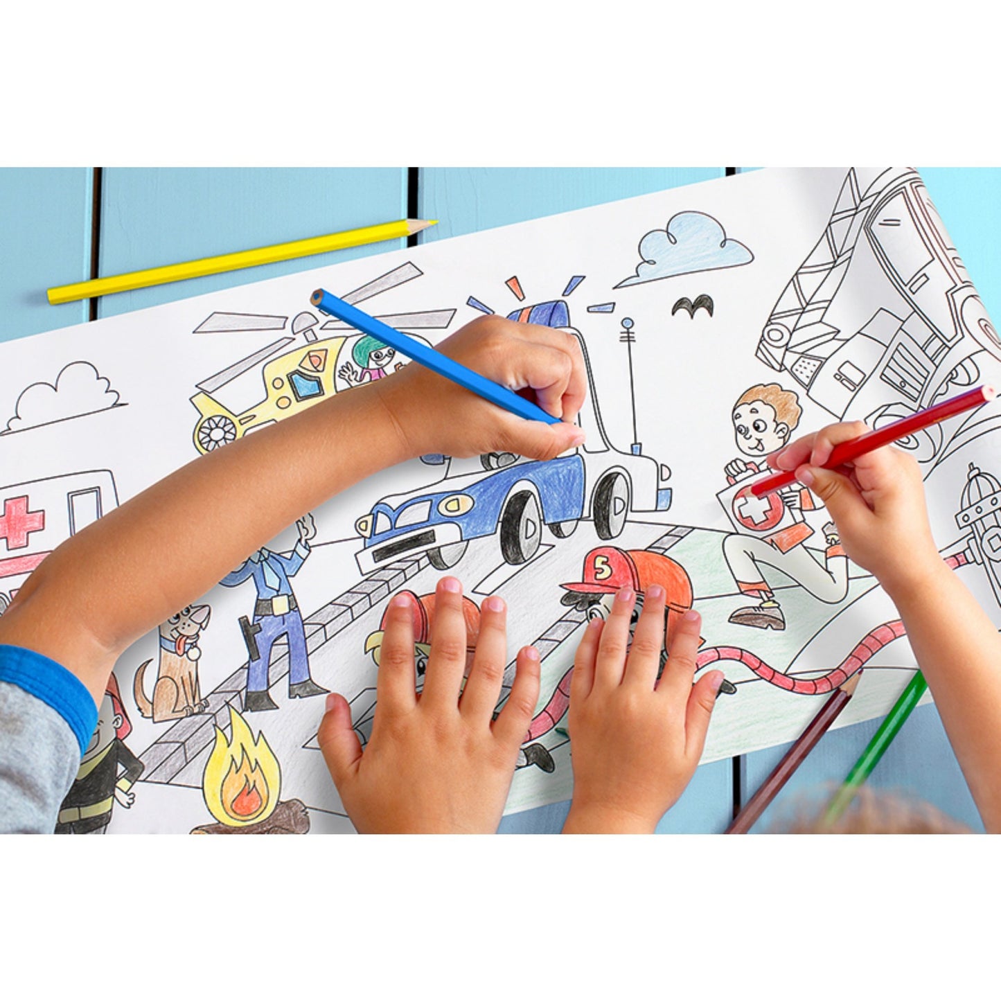 Self-Stick Colouring Book & Roll | Lifesavers | Kids Colouring Sheet | BeoVERDE.ie