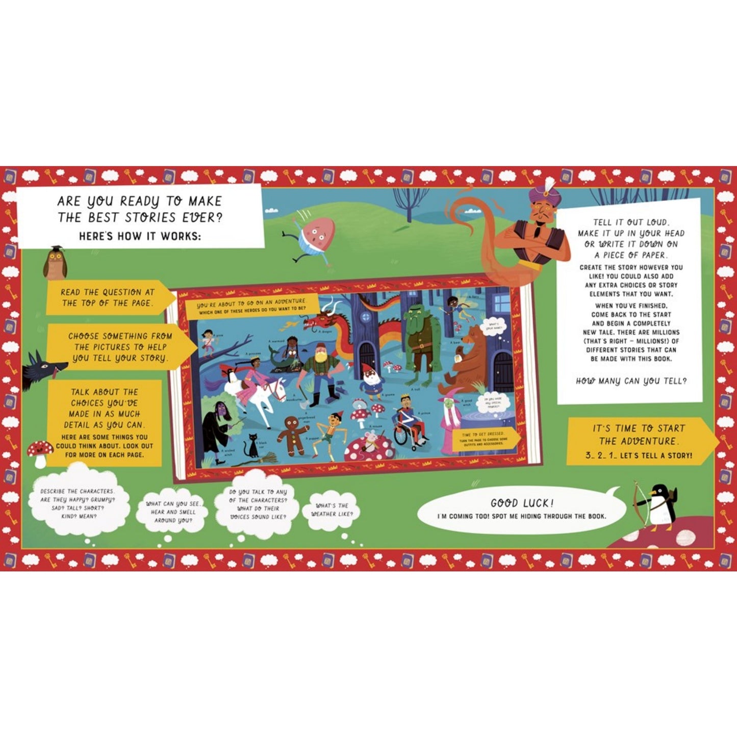 Let's Tell a Story: Fairy Tale Adventure | Children's Book on Fairy Tales & Adventures | Wide-Eyed Editions | Page Sample 3 | BeoVERDE.ie