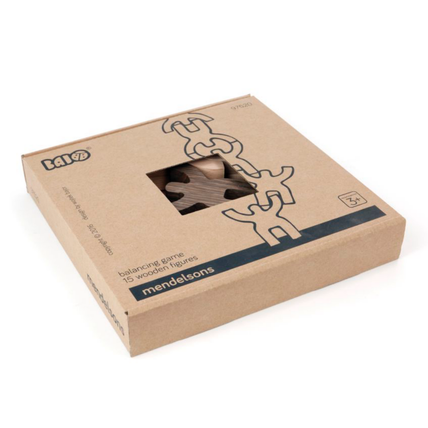Bajo Mendelsons Balancing & Stacking Toy | 15 Wooden Figures | Packaging | BeoVERDE.ie