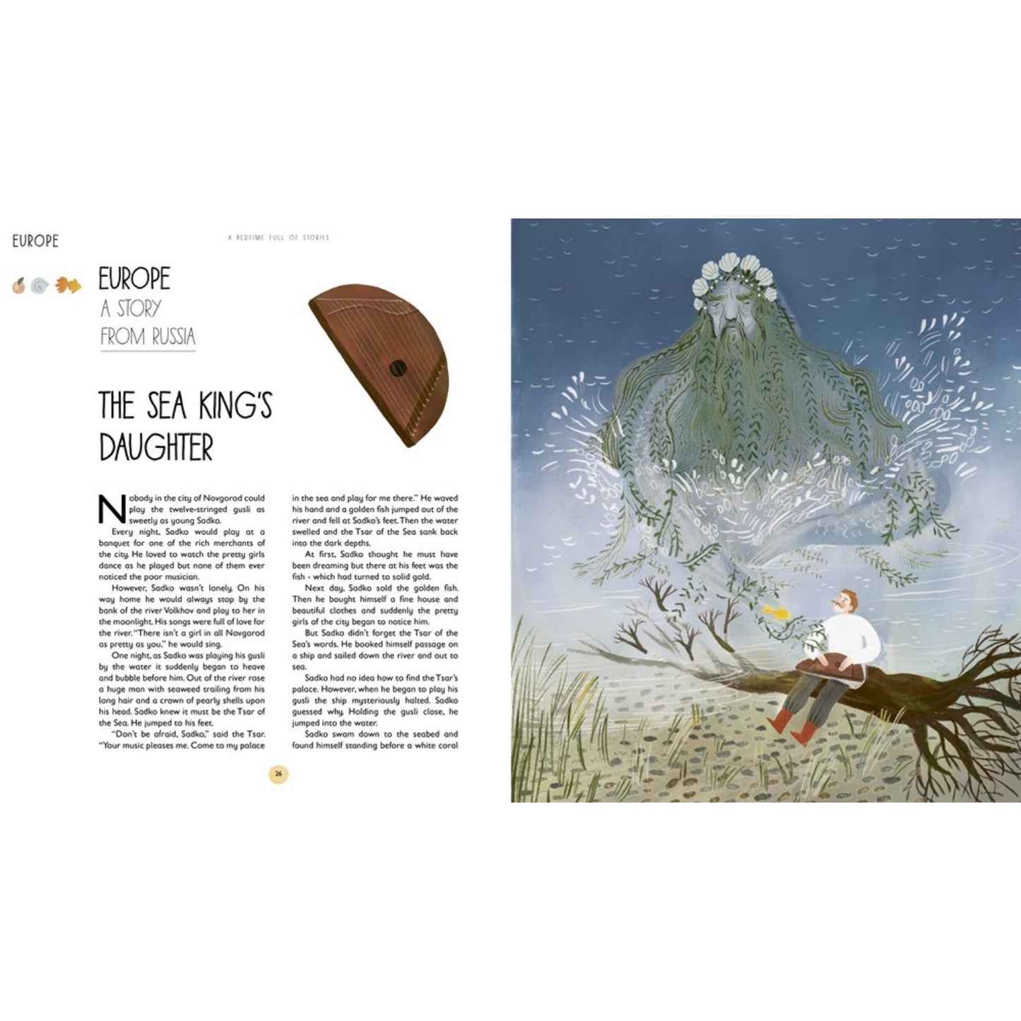 A Bedtime Full of Stories: 50 Folktales and Legends from Around the World | Hardback | Children's Book