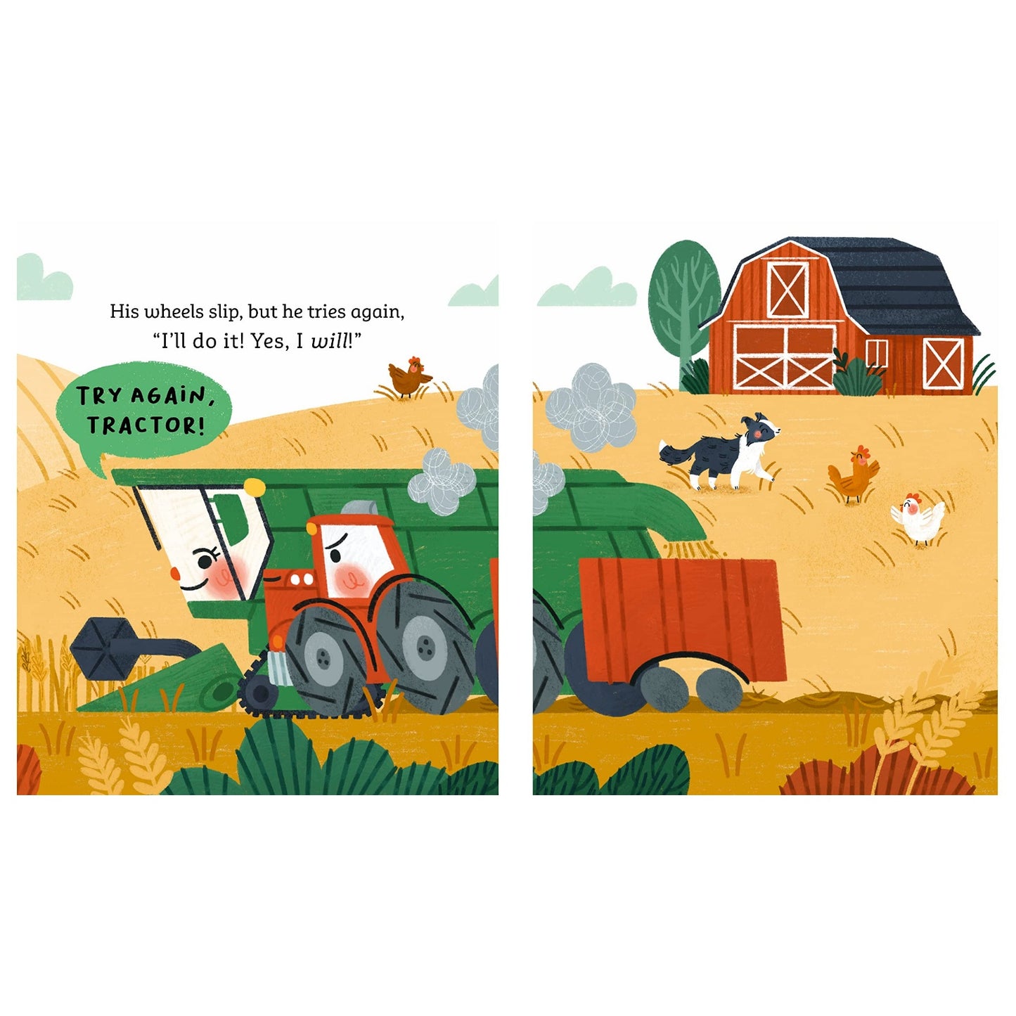 Try Again, Tractor! | Lift-the-Flap Board Book | Children's Interactive Book