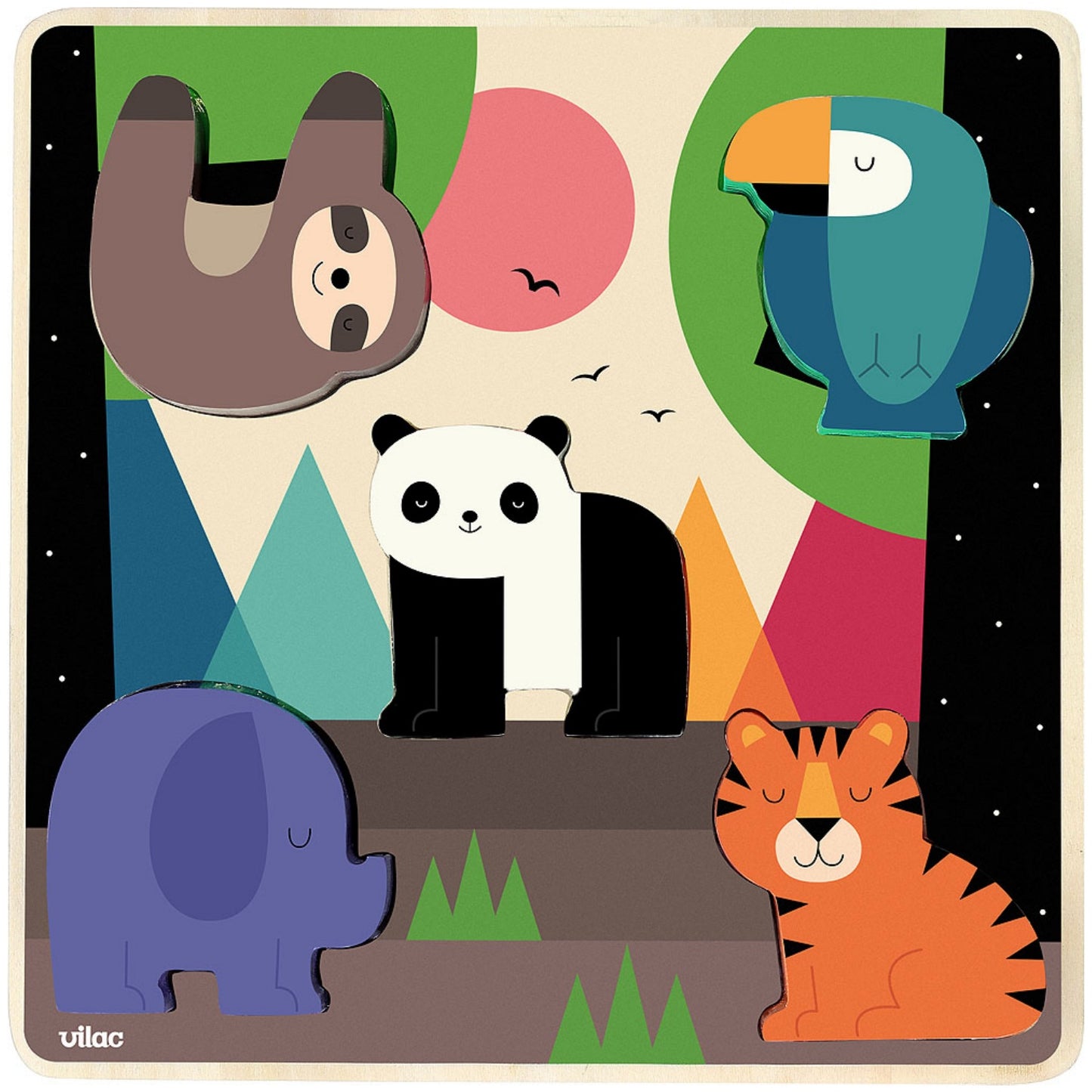 Vilac Jungle Sound Puzzle | Toddler Activity Toy | BeoVERDE Ireland