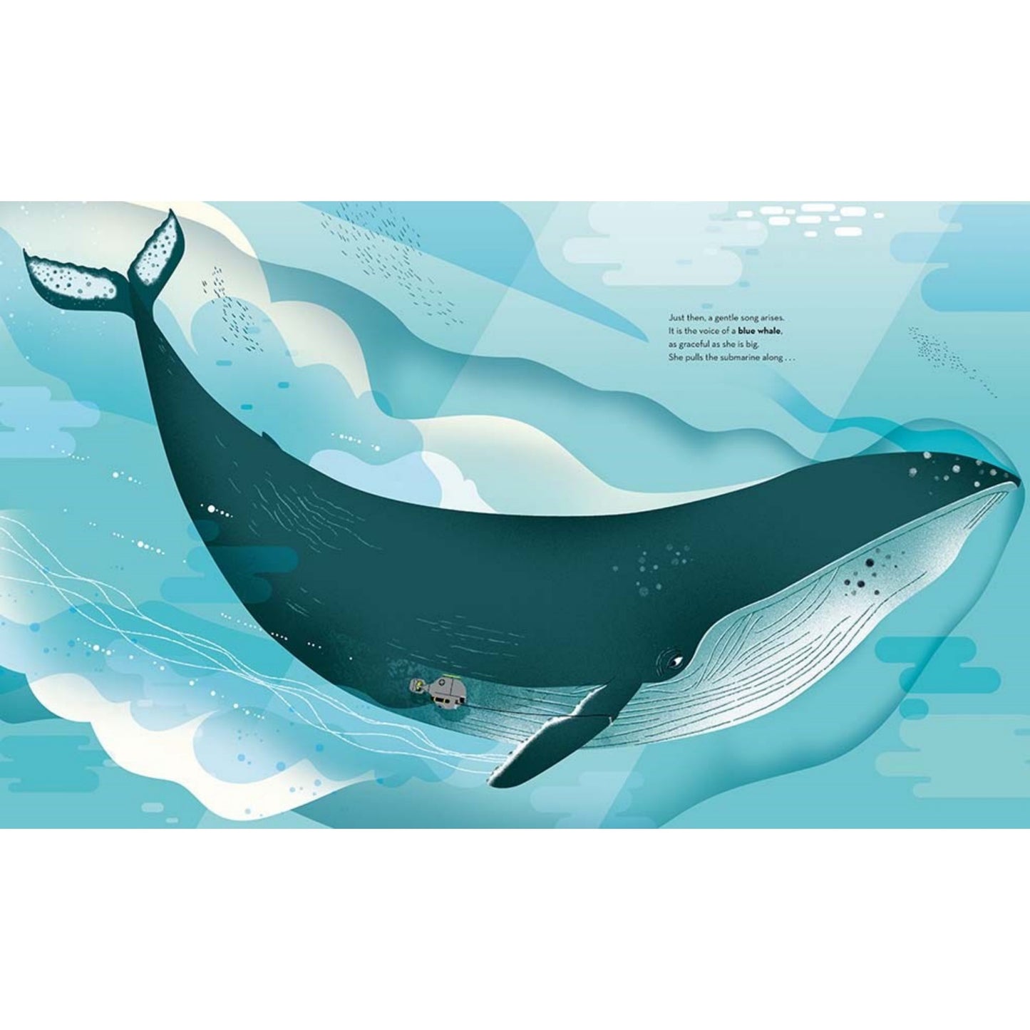 Deep in the Ocean | Children's Picture Book on Marine Life | Abrams Appleseed | Sample Page Whale | BeoVERDE.ie