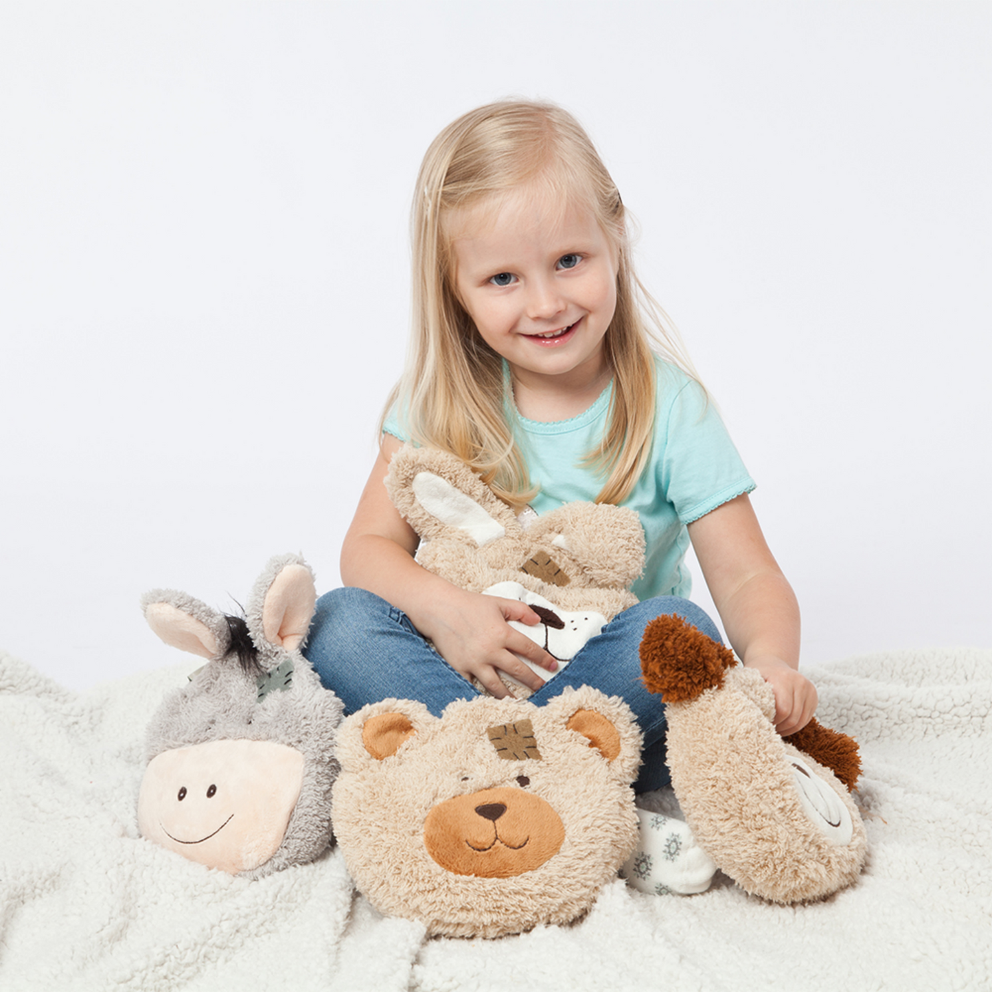 Bear | Natural Warming Pillow for Children | Cherry Stone Filling | Made in Germany