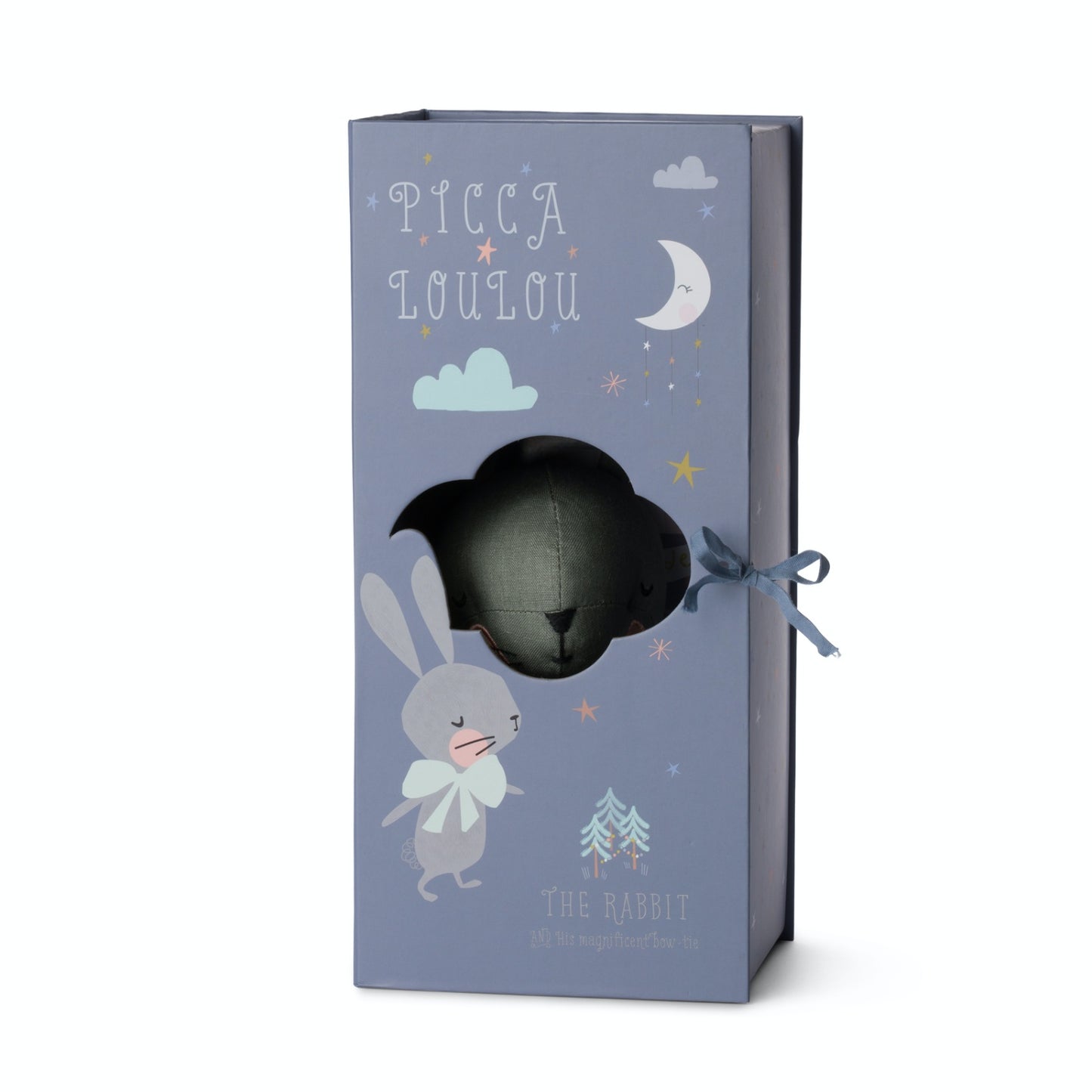 Rabbit Laurel Green in Gift Box | Imaginative Play Toy | Hand-Crafted Soft Toy Made From Cotton | Rabbit in Box | BeoVERDE.ie