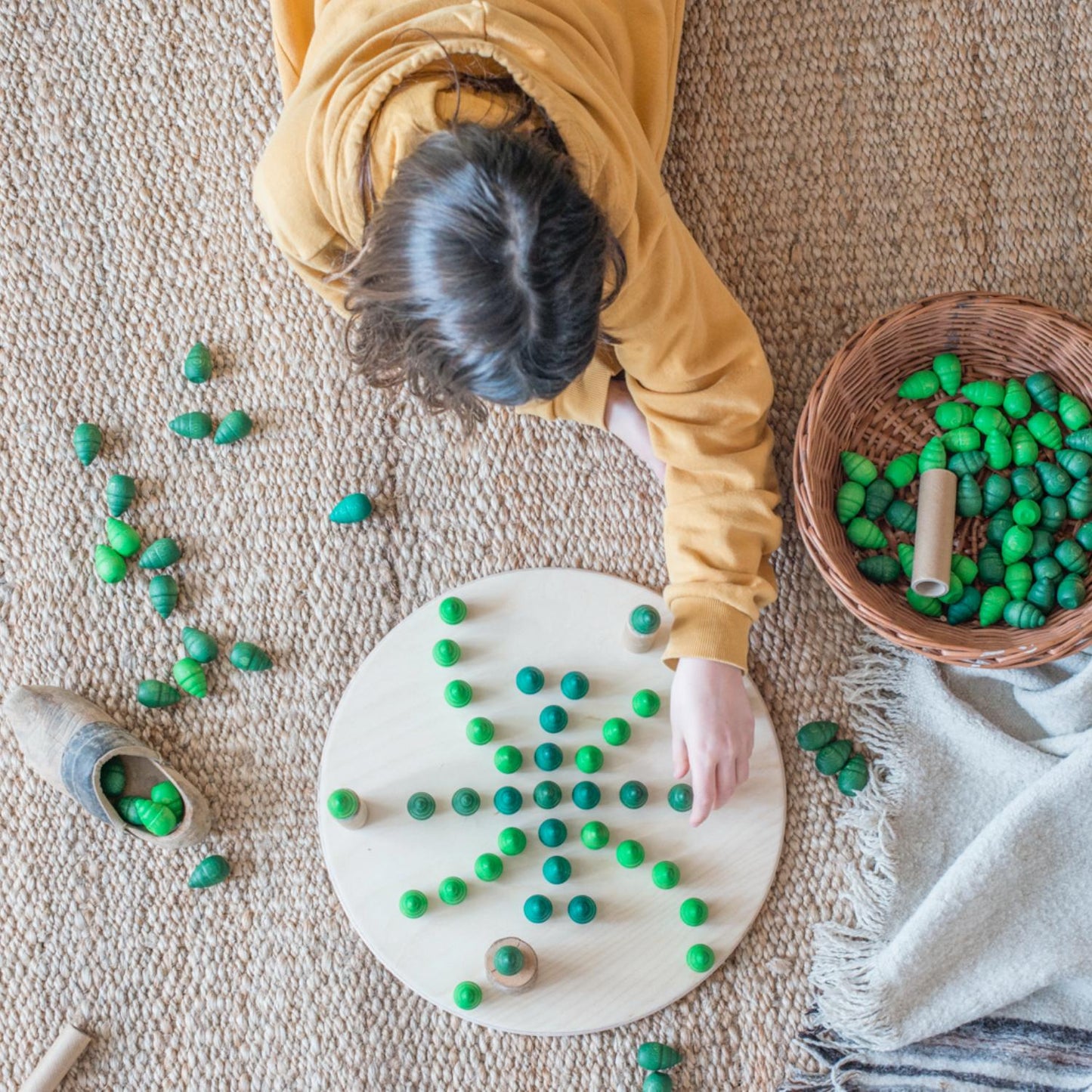 Mandala Little Trees | 36 Pieces | Wooden Toys for Kids | Open-Ended Play
