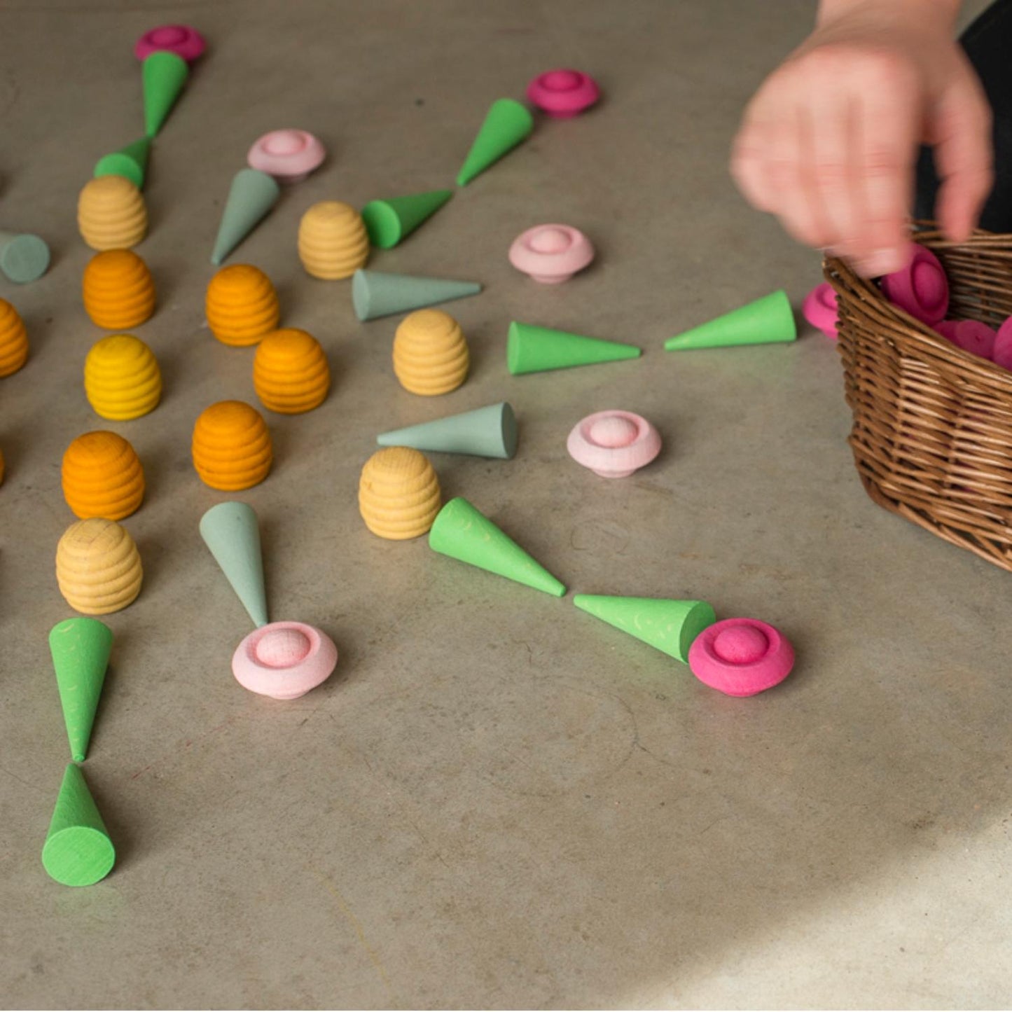 Mandala Honeycombs | 36 Pieces | Wooden Toys for Kids | Open-Ended Play