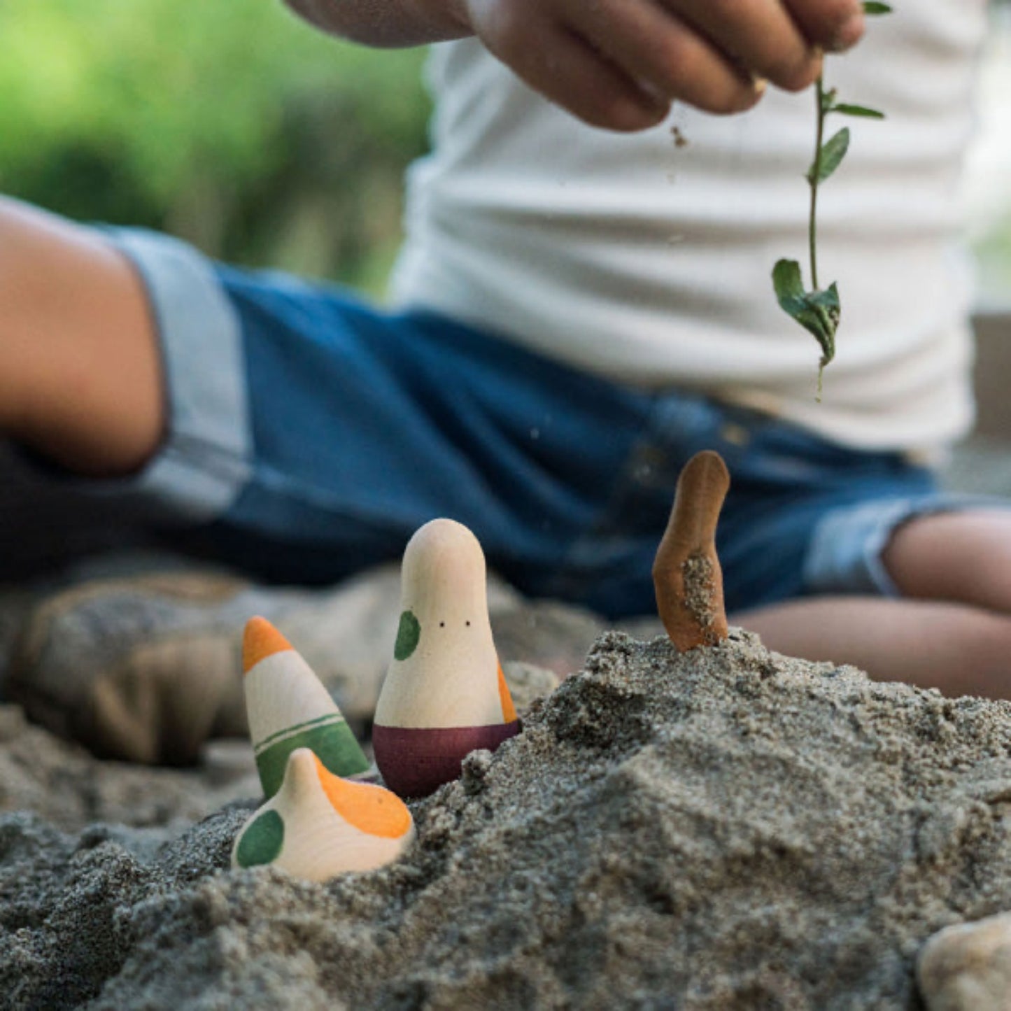 Ooh-lala! | 3 Wooden Figures for Kids | Open-Ended Play Set