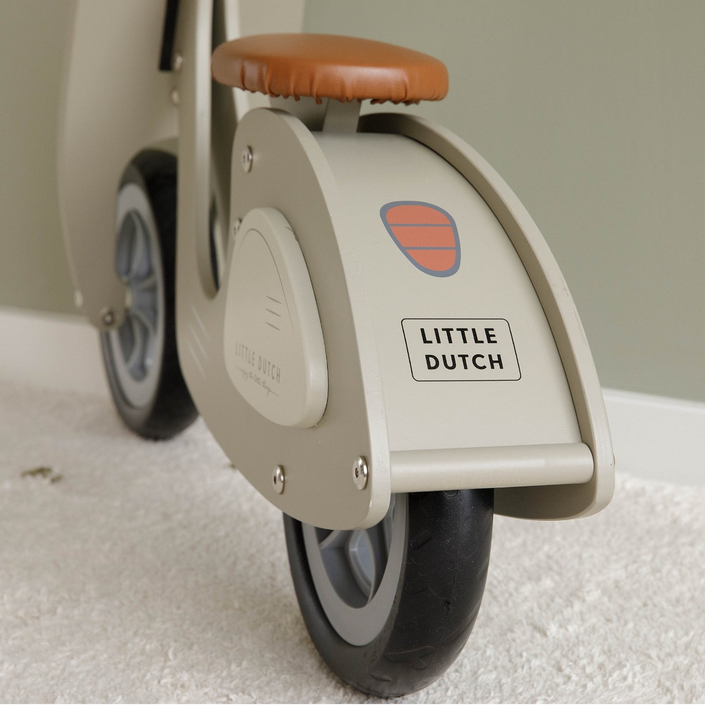 Little Dutch Balance Bike Scooter Olive | Riding Toy for Kids | BeoVERDE Ireland