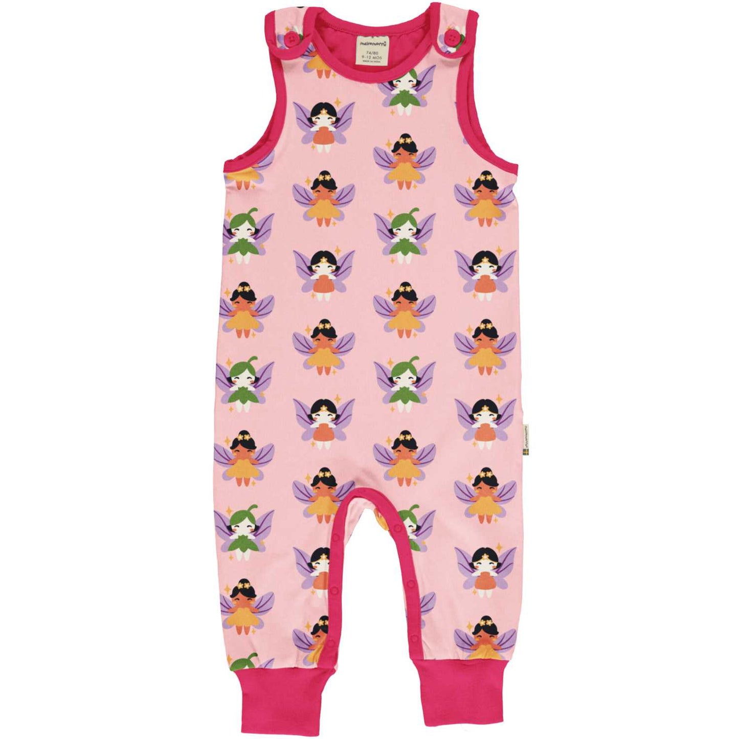 Maxomorra Fairy Playsuit | GOTS Organic Cotton | Front | BeoVERDE Ireland