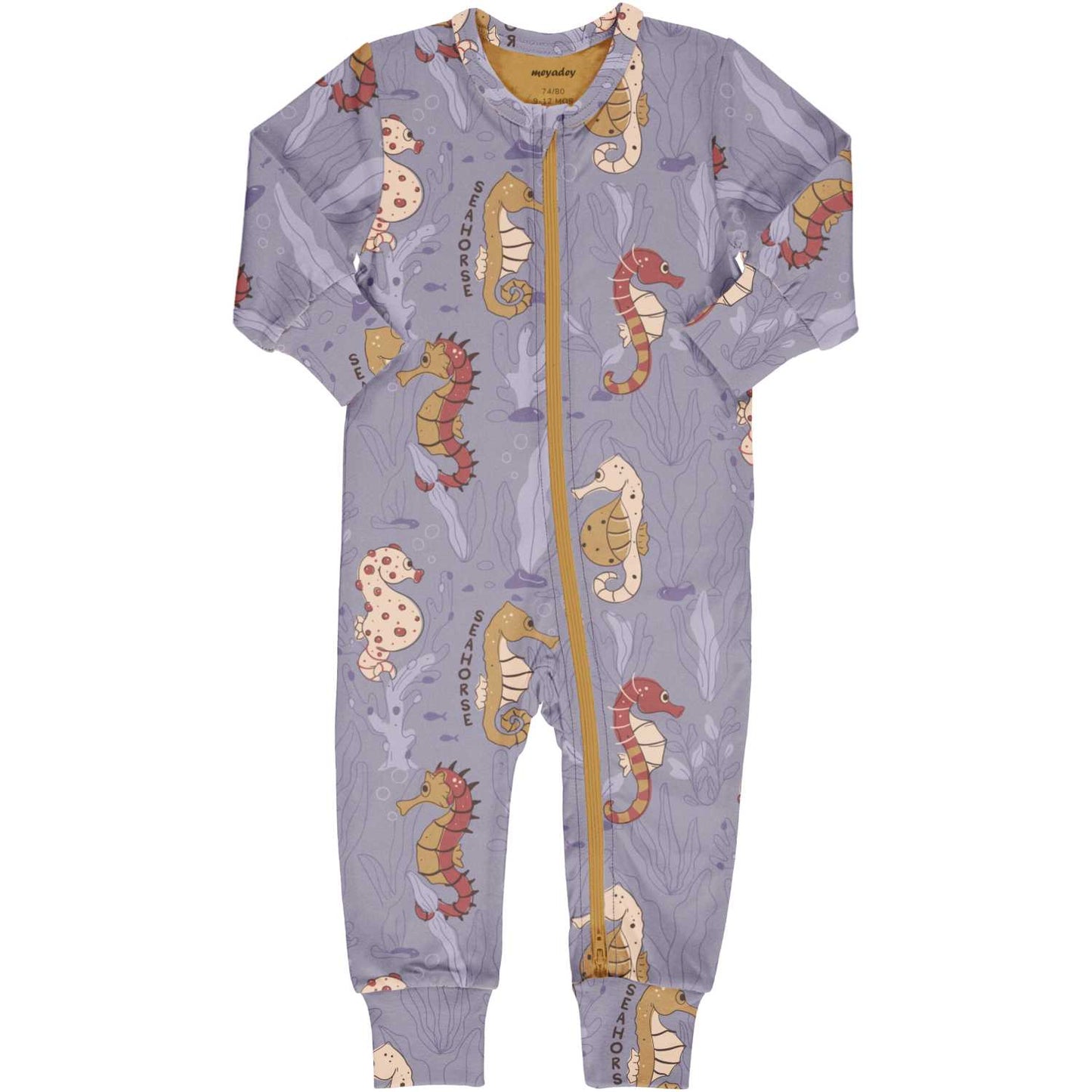 Savvy Seahorse | Long Sleeve Baby & Toddler Rompersuit | GOTS Organic Cotton