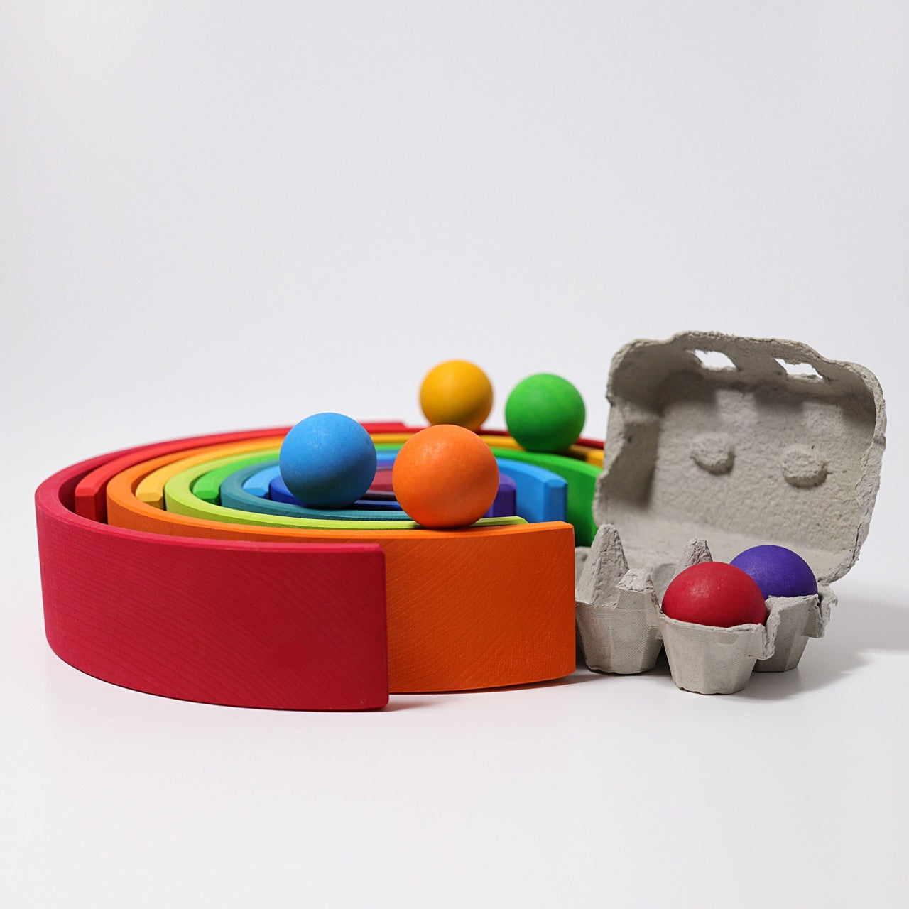 Large Rainbow | 12 Pieces | Wooden Toys for Kids | Open-Ended Play