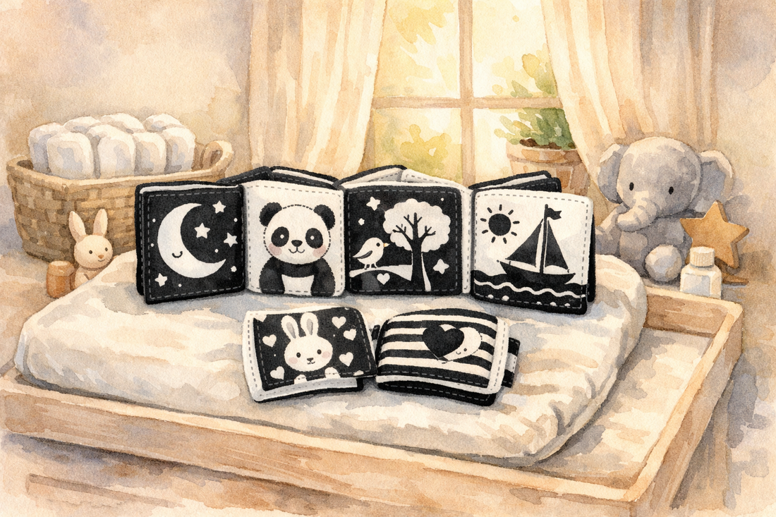 Why high-contrast rag books are best for newborns