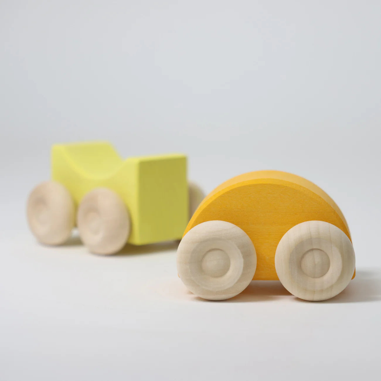 Yellow - Stacking Cars | Wooden  Push & Pull Toy Car