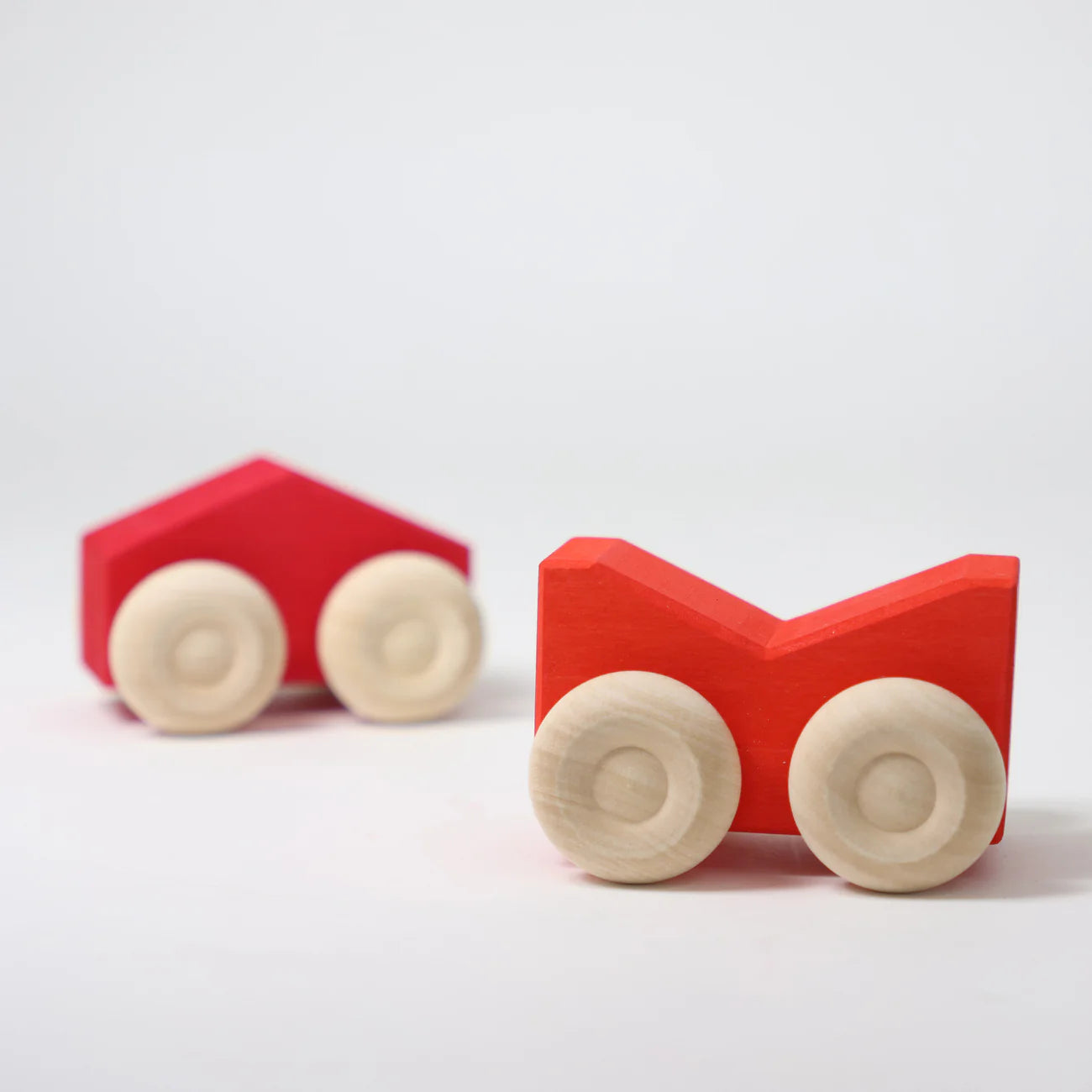 Red - Stacking Cars | Wooden  Push & Pull Toy Car