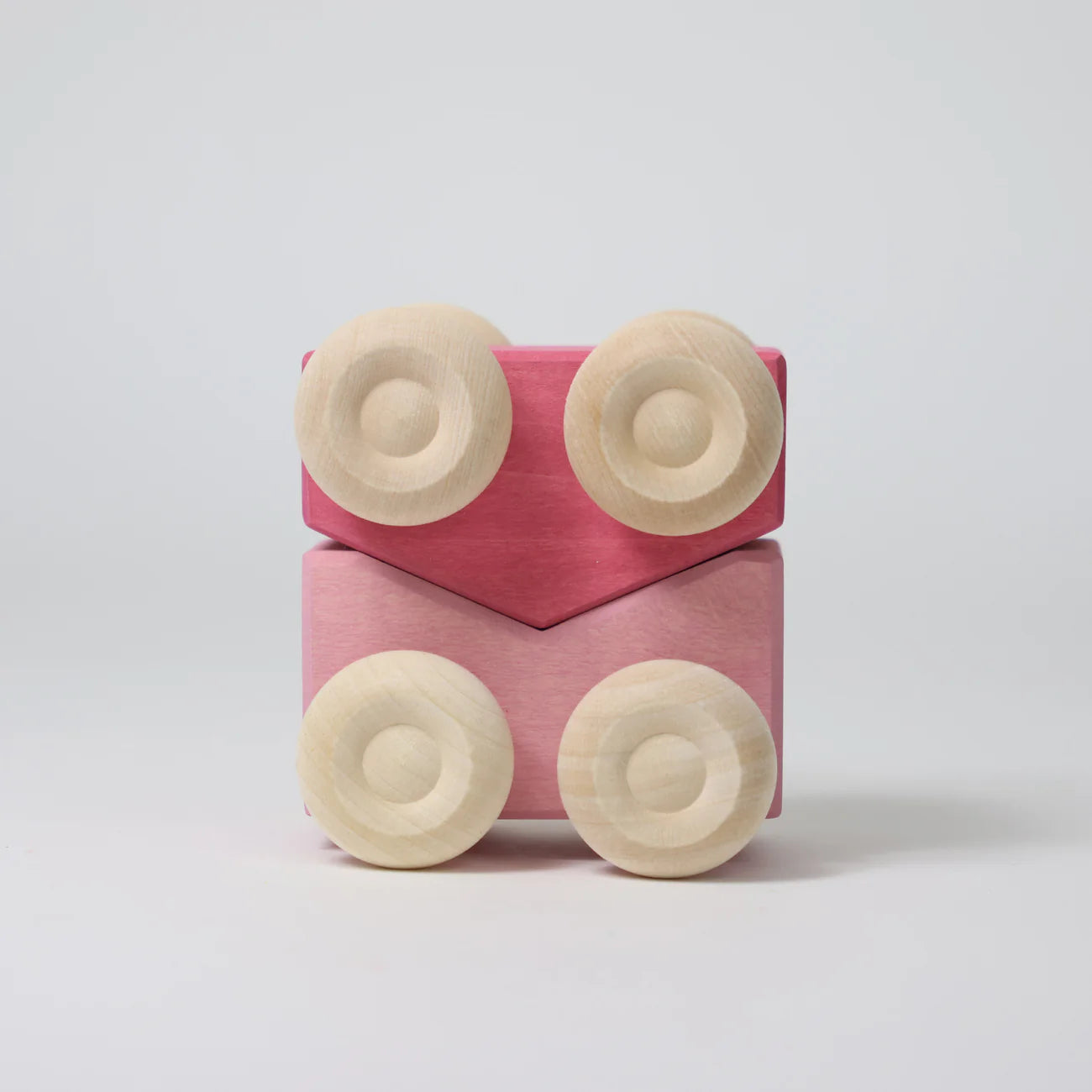 Pink - Stacking Cars | Wooden  Push & Pull Toy Car
