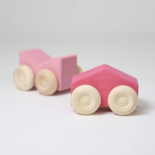 Pink - Stacking Cars | Wooden  Push & Pull Toy Car