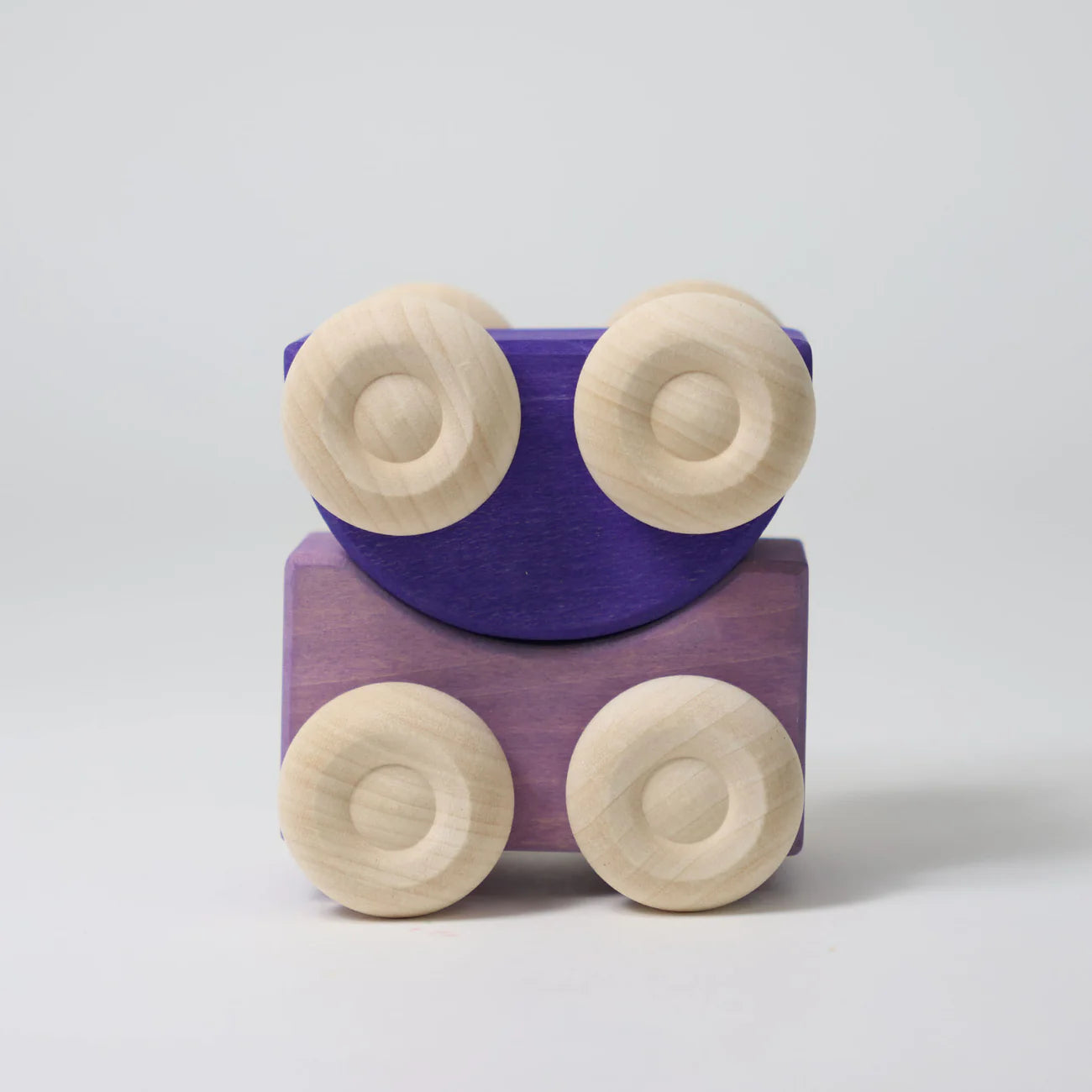 Purple - Stacking Cars | Wooden  Push & Pull Toy Car