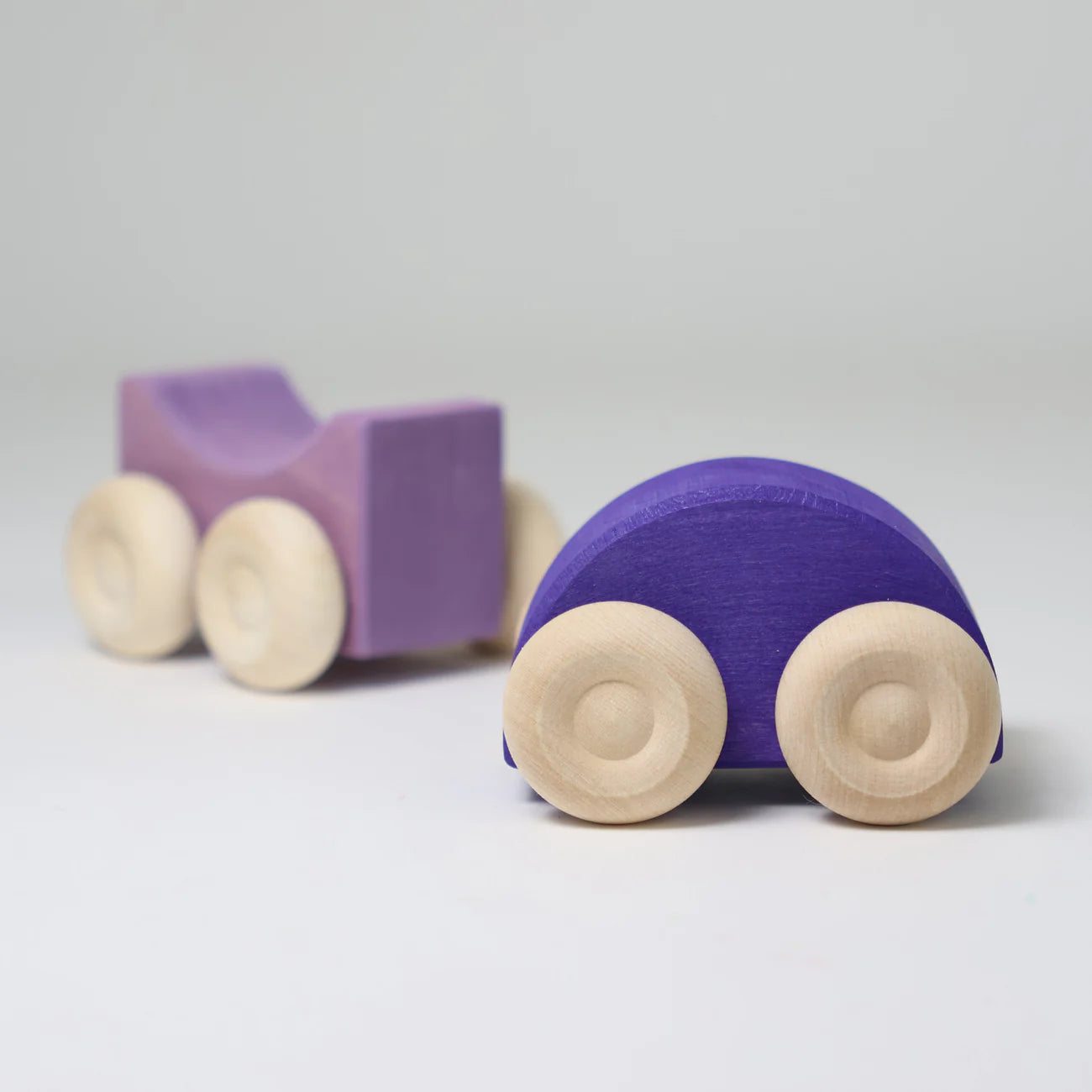 Purple - Stacking Cars | Wooden  Push & Pull Toy Car