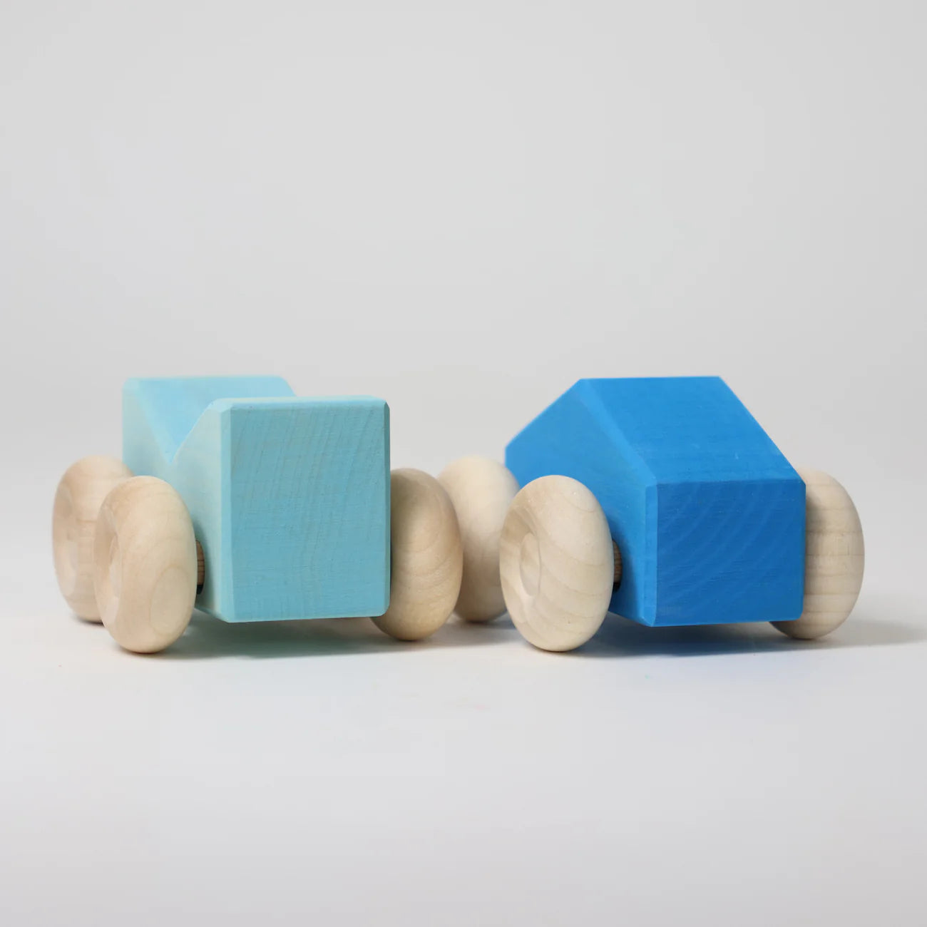 Blue - Stacking Cars | Wooden  Push & Pull Toy Car