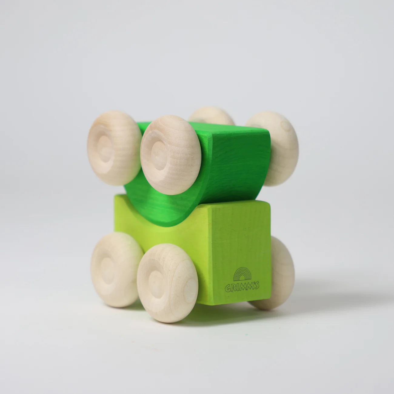 Green - Stacking Cars | Wooden  Push & Pull Toy Car