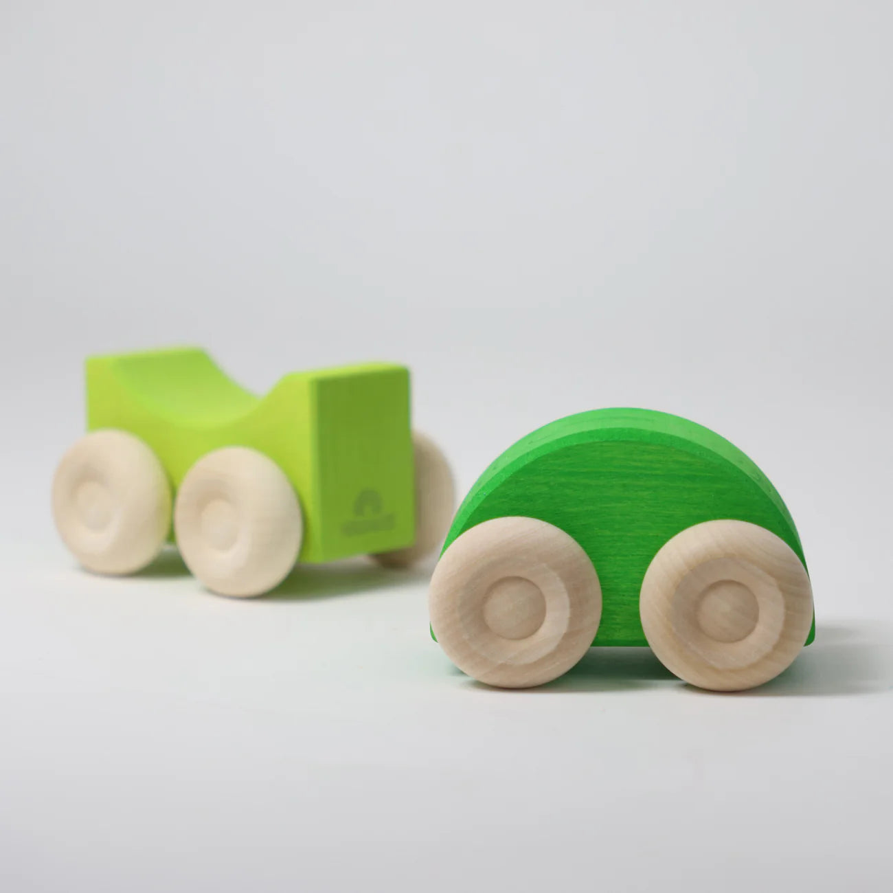 Green - Stacking Cars | Wooden  Push & Pull Toy Car