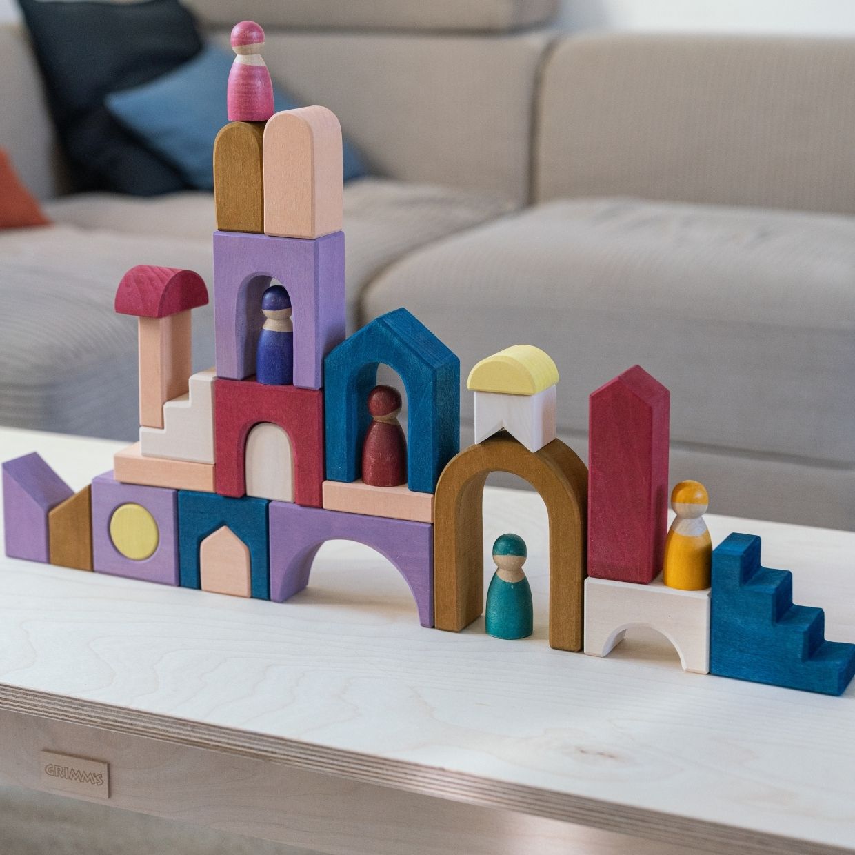 Building Set Panorama | Tiny Art Collection | Wooden Building Toy Set