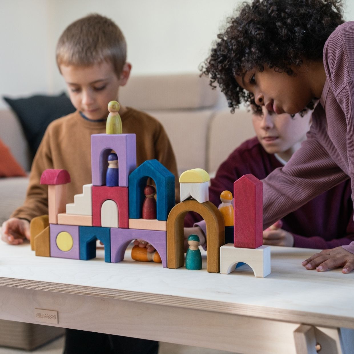 Building Set Panorama | Tiny Art Collection | Wooden Building Toy Set