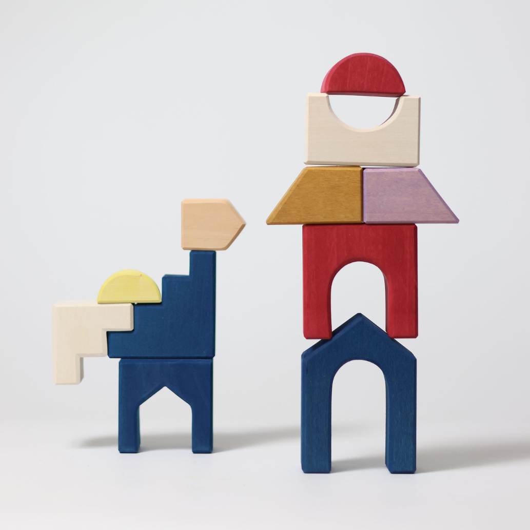 Building Set Panorama | Tiny Art Collection | Wooden Building Toy Set