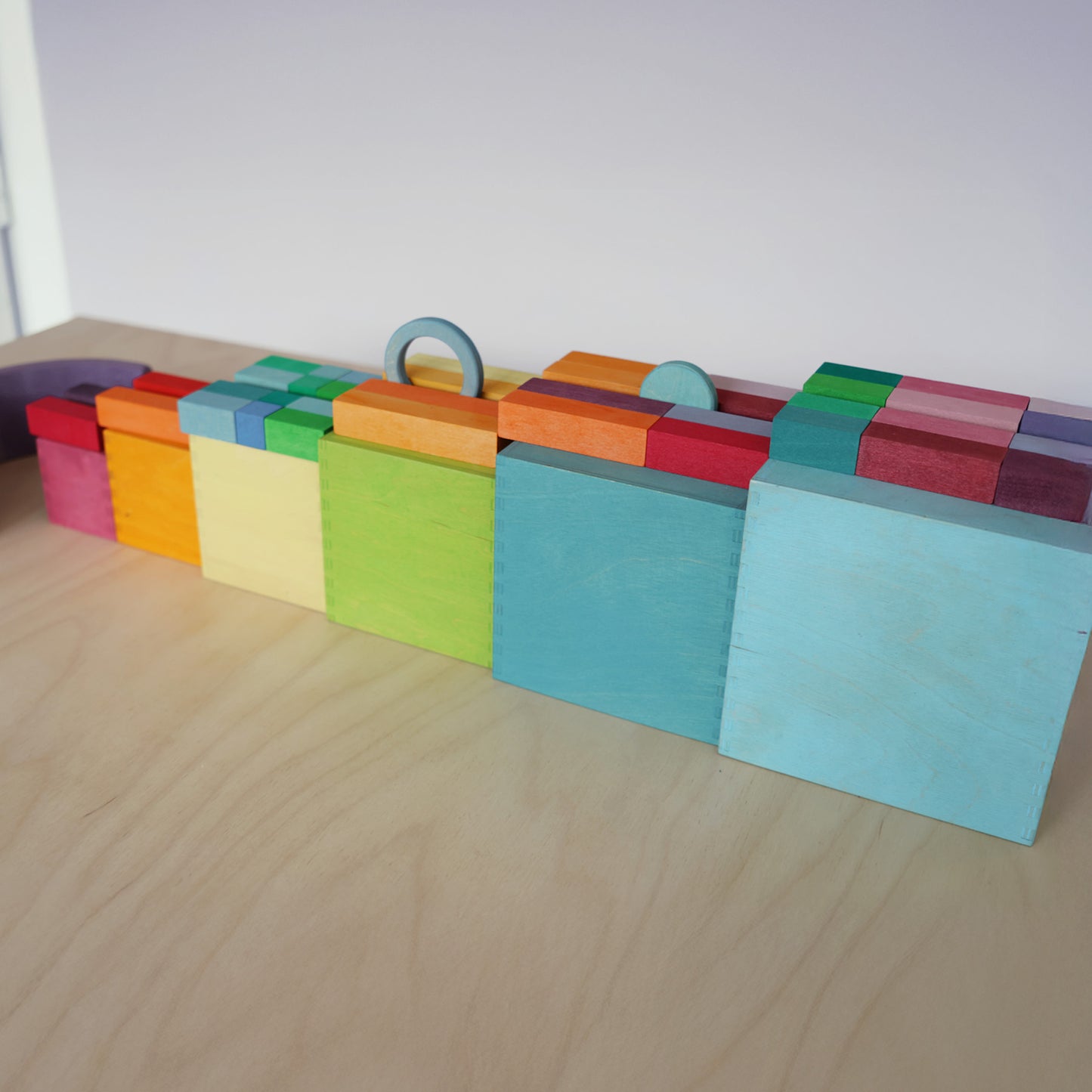 Pastel Concentric Circles and Rings | 20 Pieces | Wooden Toys for Kids | Open-Ended Play