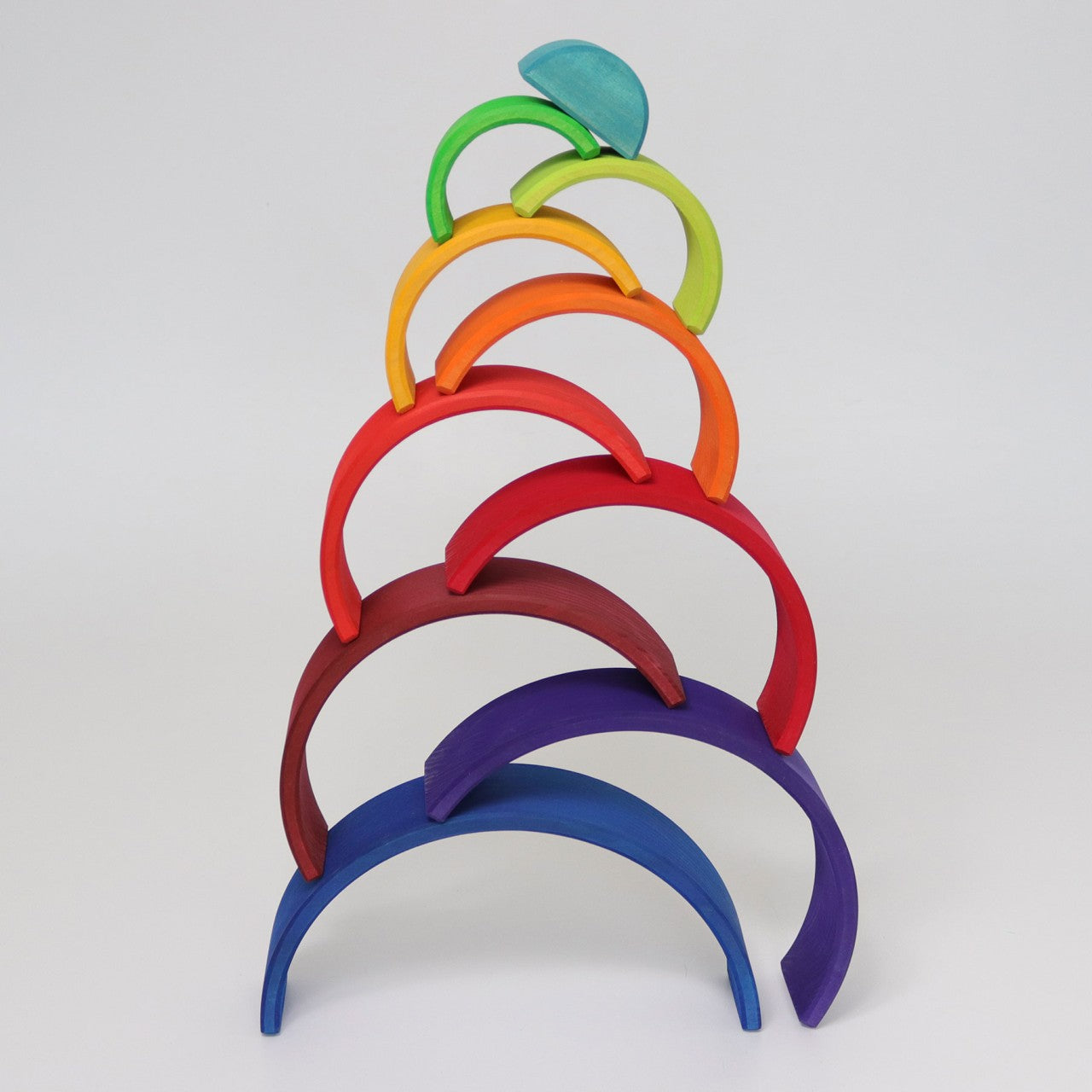 Counting Rainbow Tunnel | 10-Piece Wooden Stacking Toy | Educational Toys